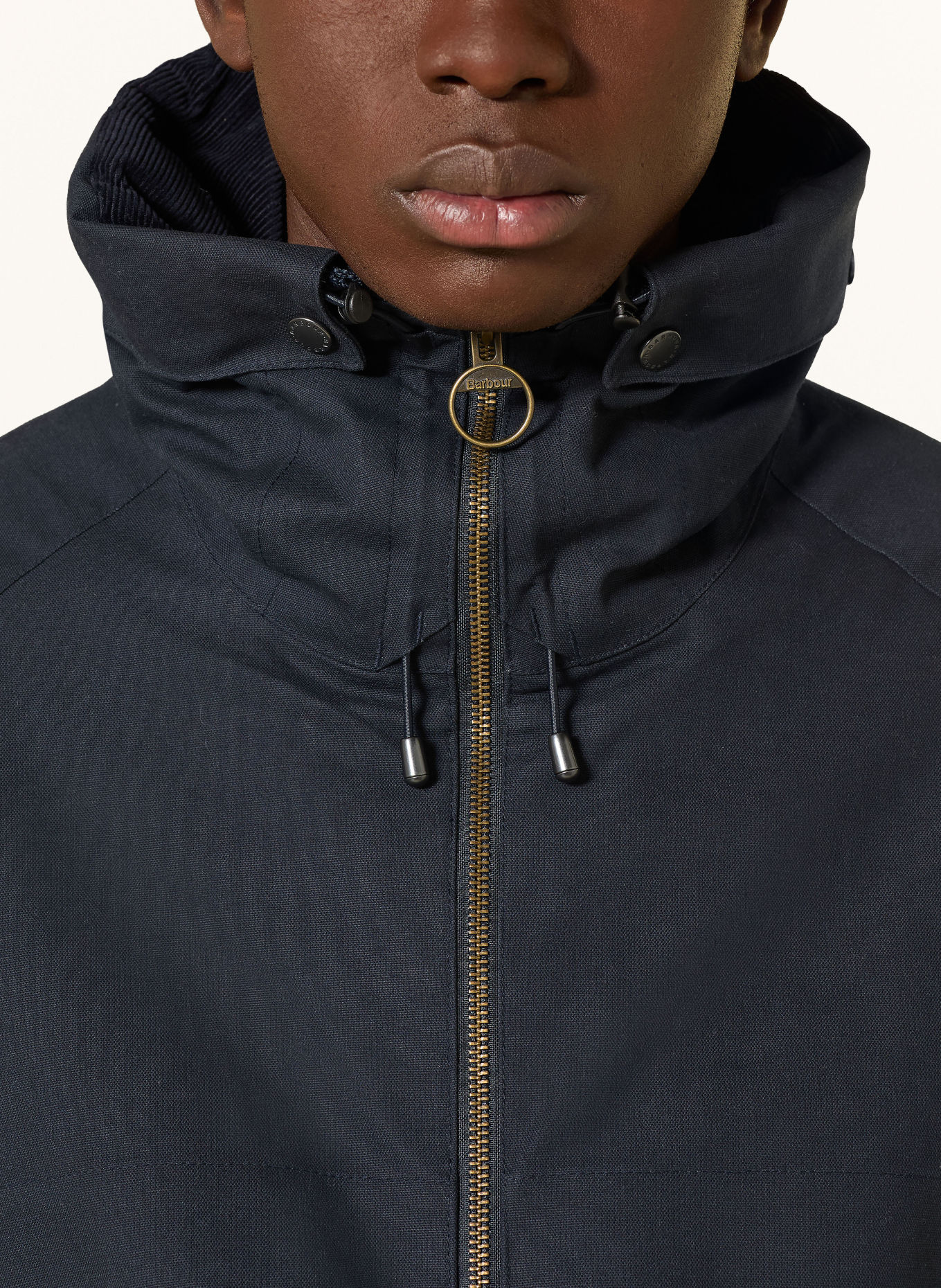 Barbour Fieldjacket URSULA: DONKERBLAUW
