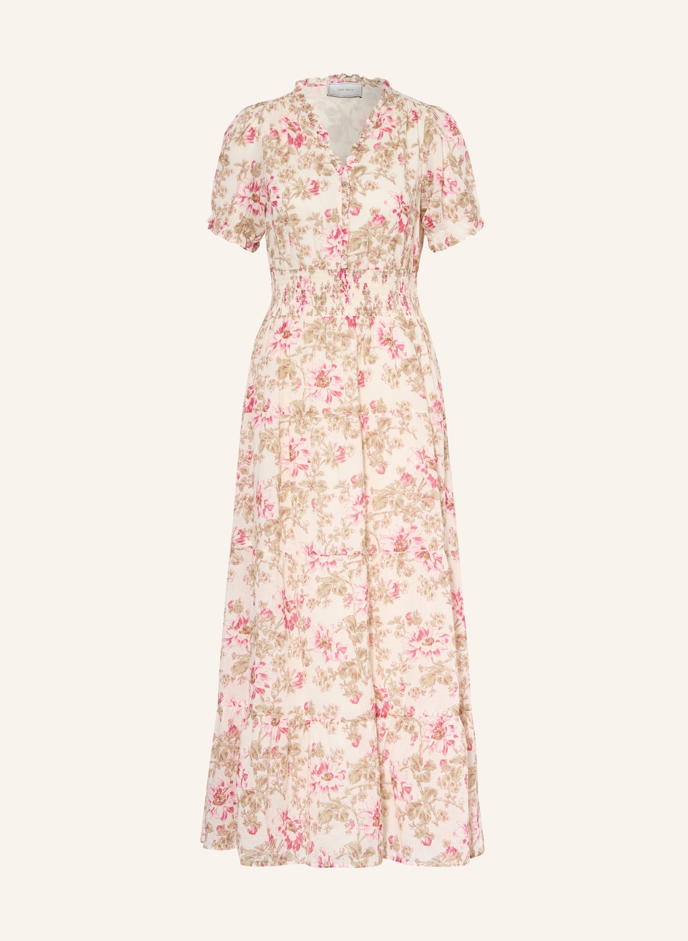 NEO NOIR Jurk KANZA: CRÈME / BEIGE / ROZE