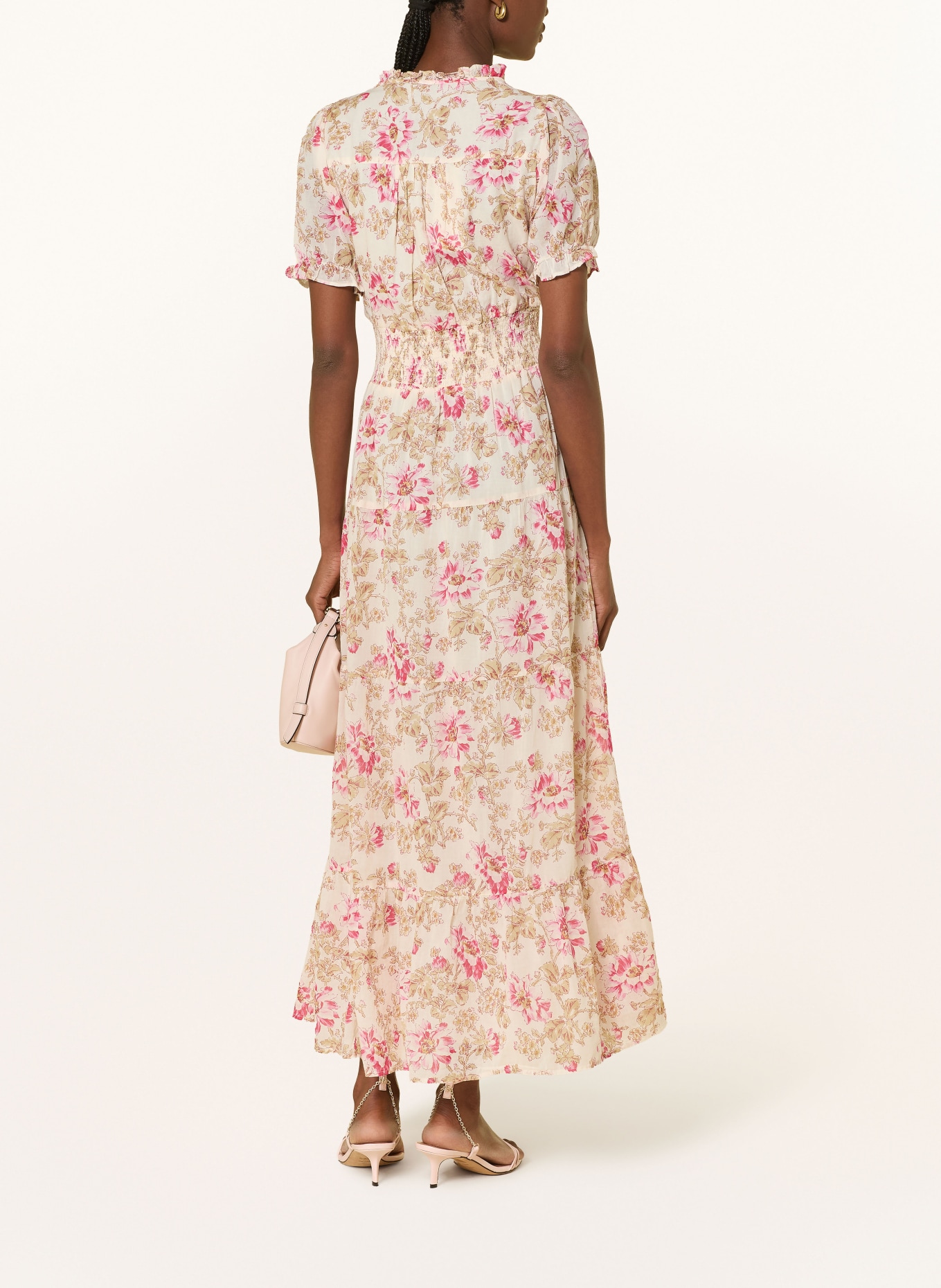 NEO NOIR Jurk KANZA: CRÈME / BEIGE / ROZE