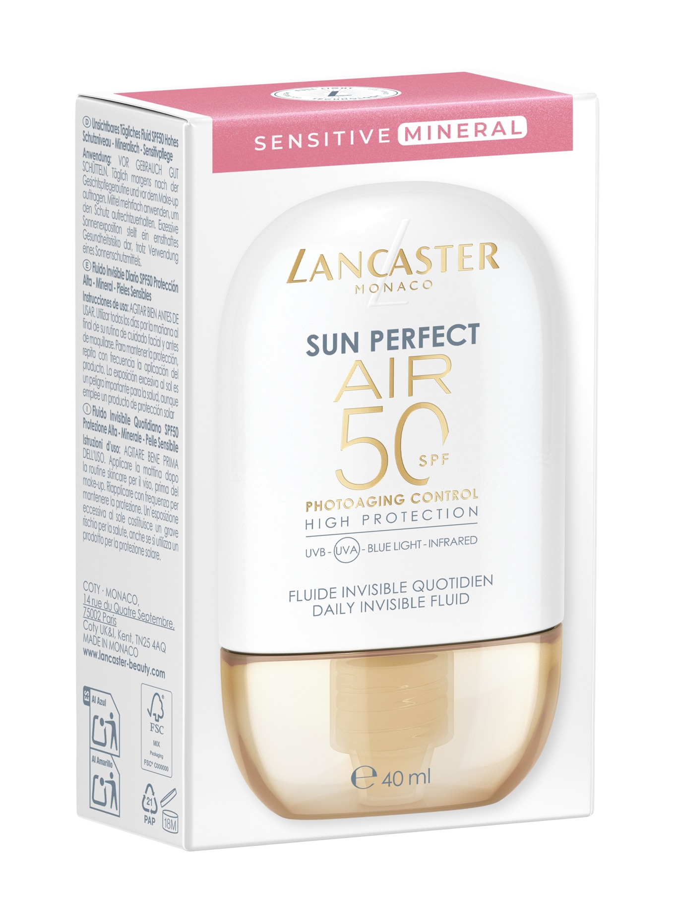 LANCASTER SUN PERFECT AIR SPF 50