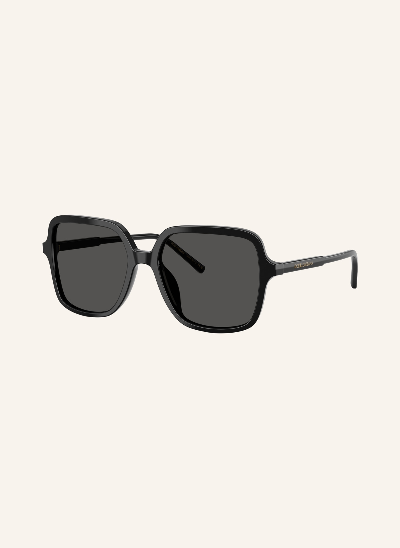 DOLCE & GABBANA Lunettes de soleil DG4539: NOIR / GRIS FONCÉ