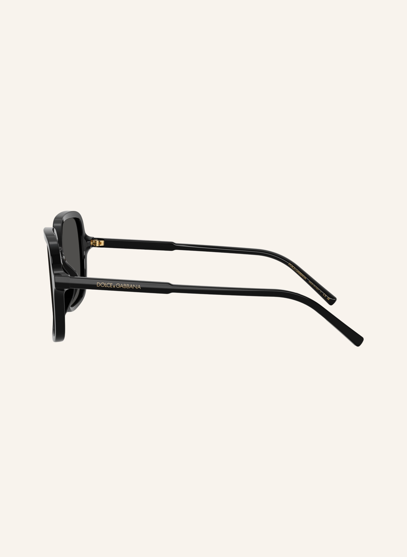 DOLCE & GABBANA Lunettes de soleil DG4539: NOIR / GRIS FONCÉ