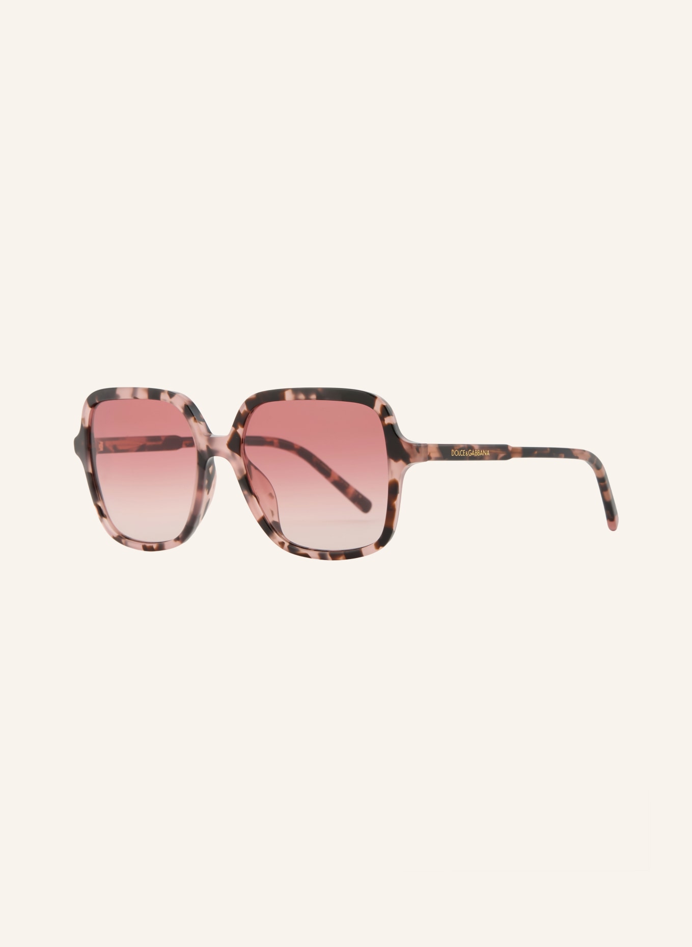 DOLCE & GABBANA Zonnebril DG4539: HAVANA/ ROOD VERLOOP
