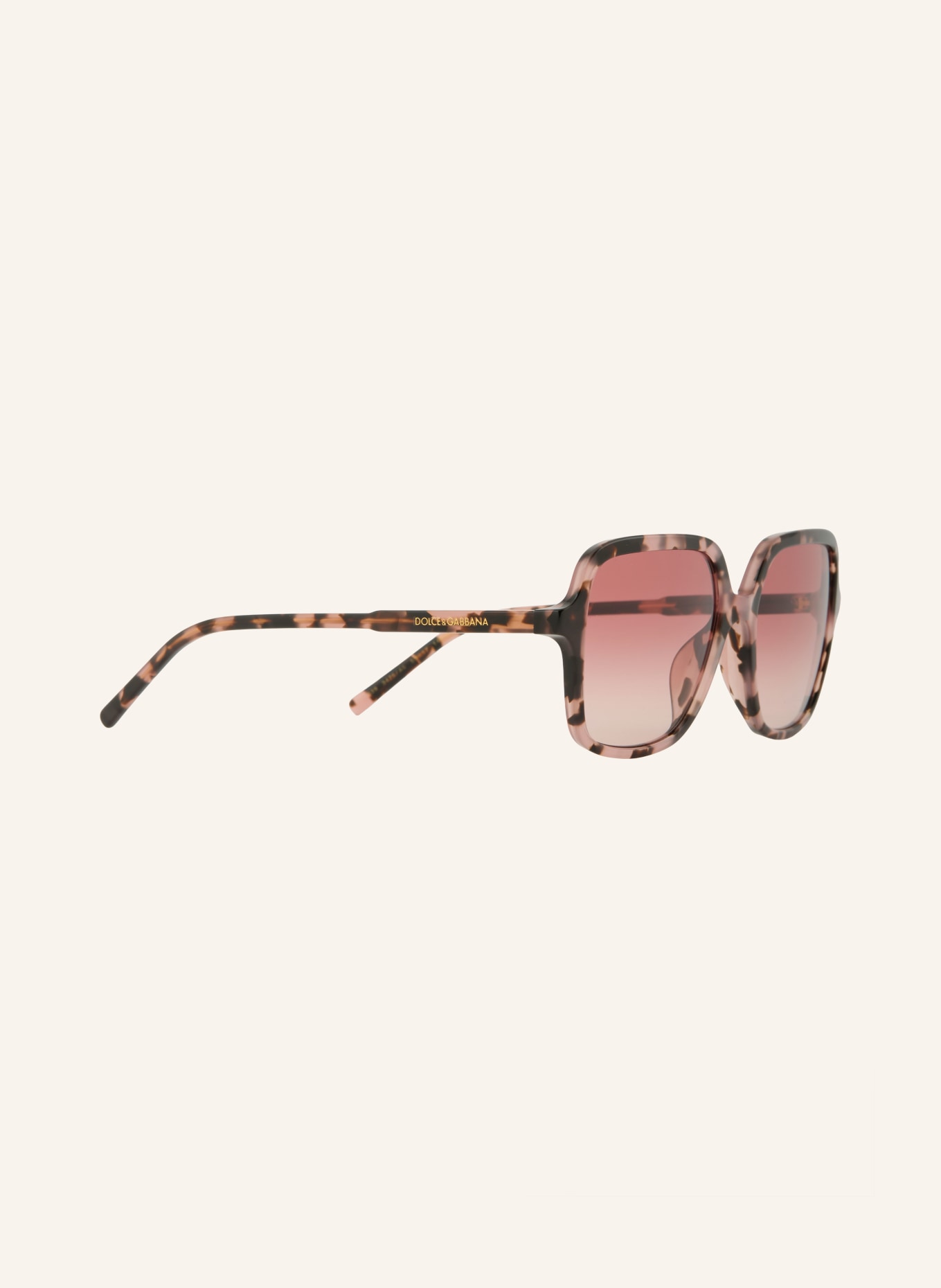 DOLCE & GABBANA Zonnebril DG4539: HAVANA/ ROOD VERLOOP
