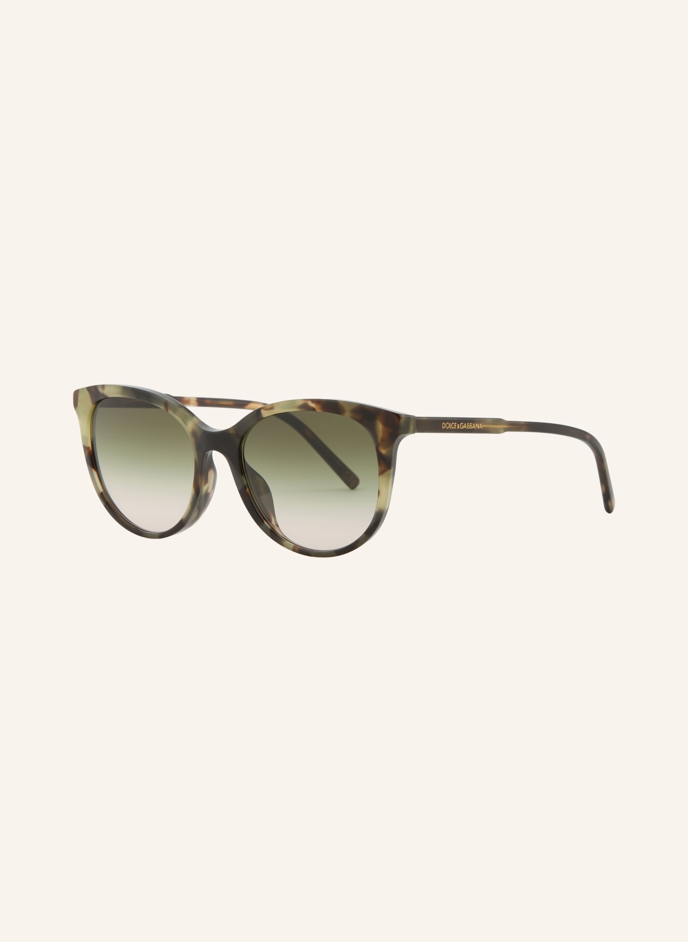 DOLCE & GABBANA Zonnebril DG4540: HAVANA/ GROEN VERLOOP