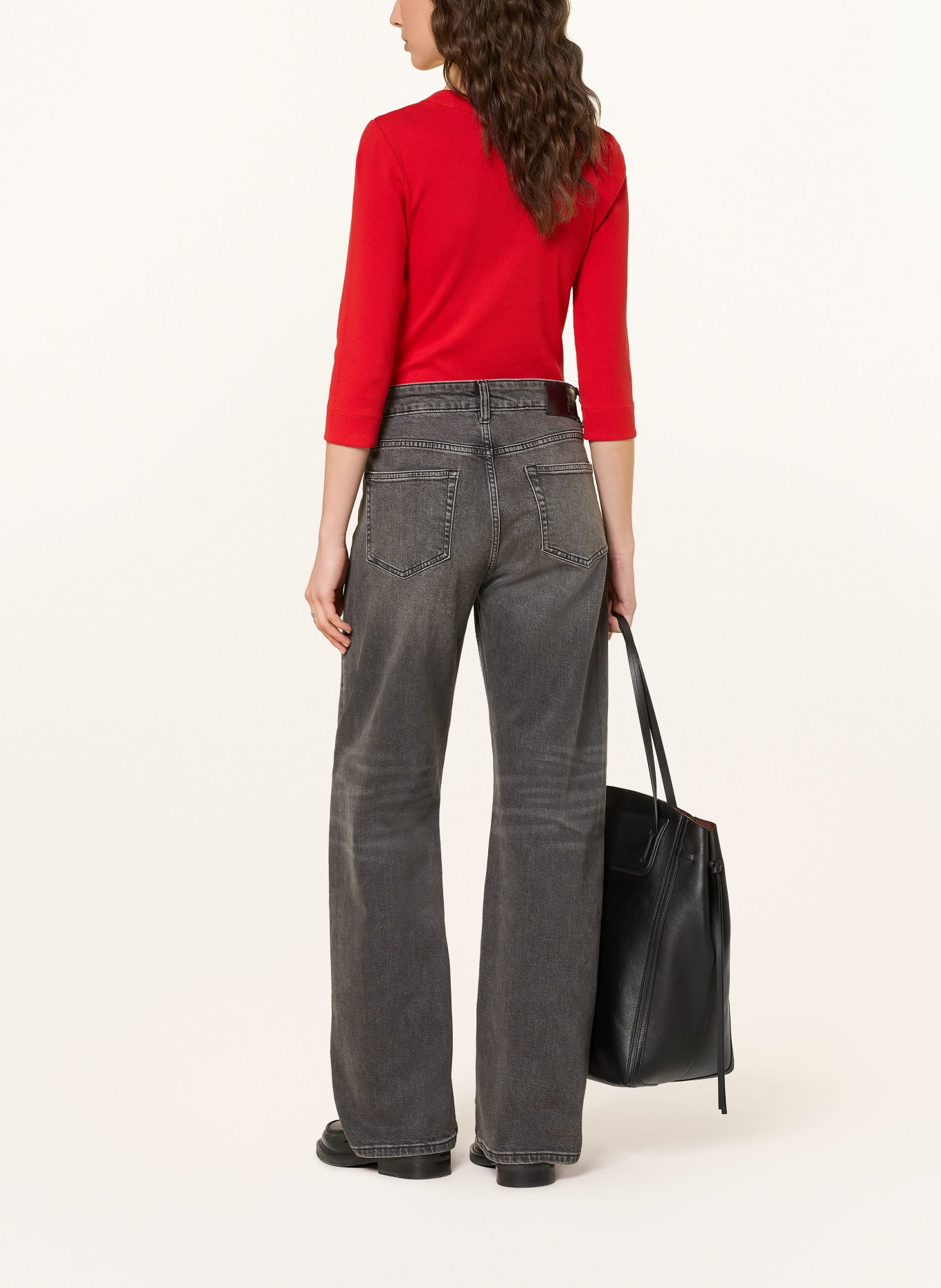 ARKET Koszulka z rękawem 3/4: CZERWONY