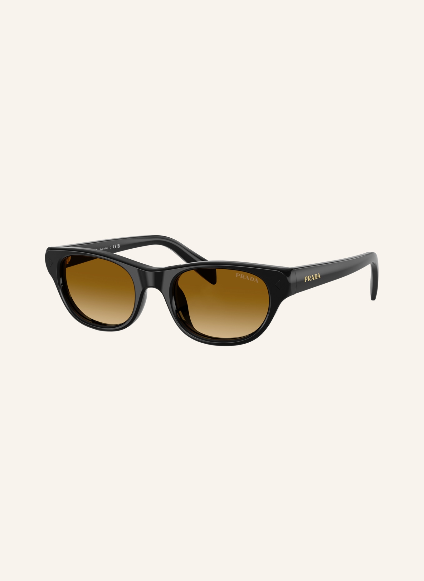 PRADA Sonnenbrille PR C08S: SCHWARZ/ BRAUN VERLAUF