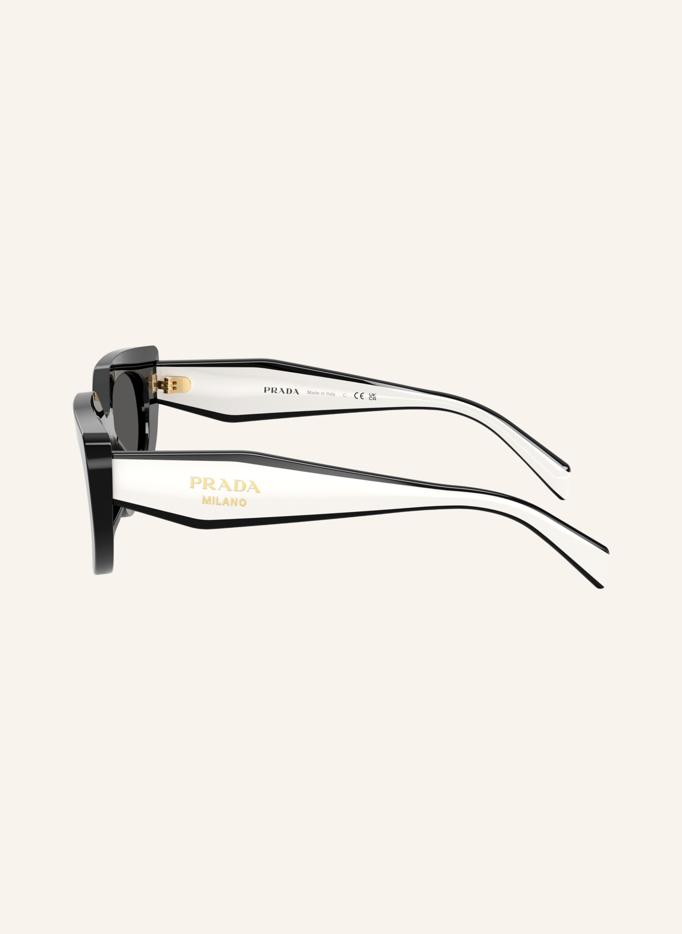 PRADA Sonnenbrille PR D02S: SCHWARZ/ DUNKELGRAU