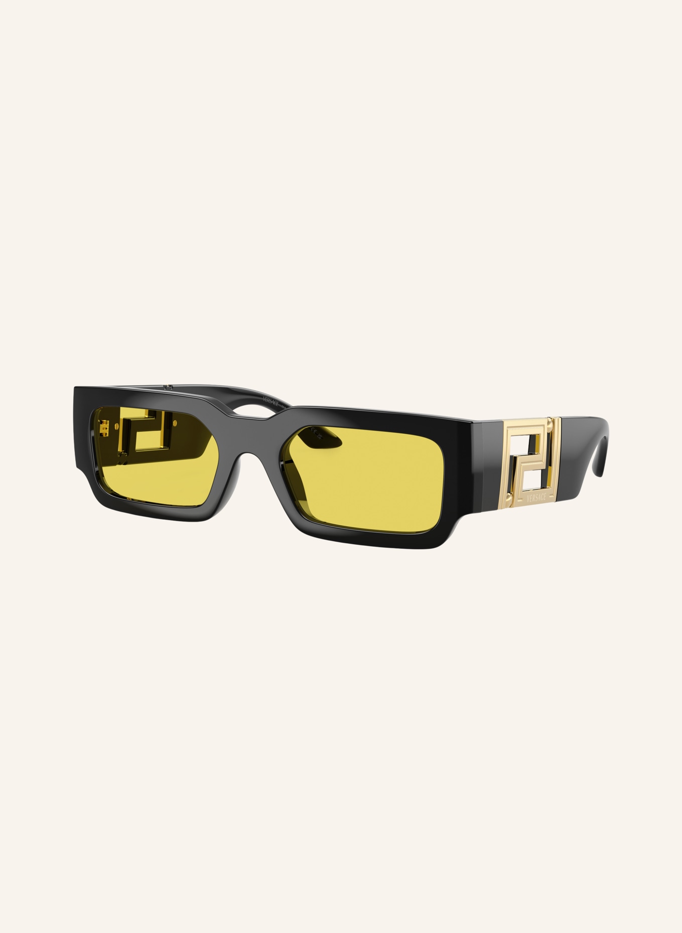 VERSACE Lunettes de soleil VE4506U: NOIR/JAUNE