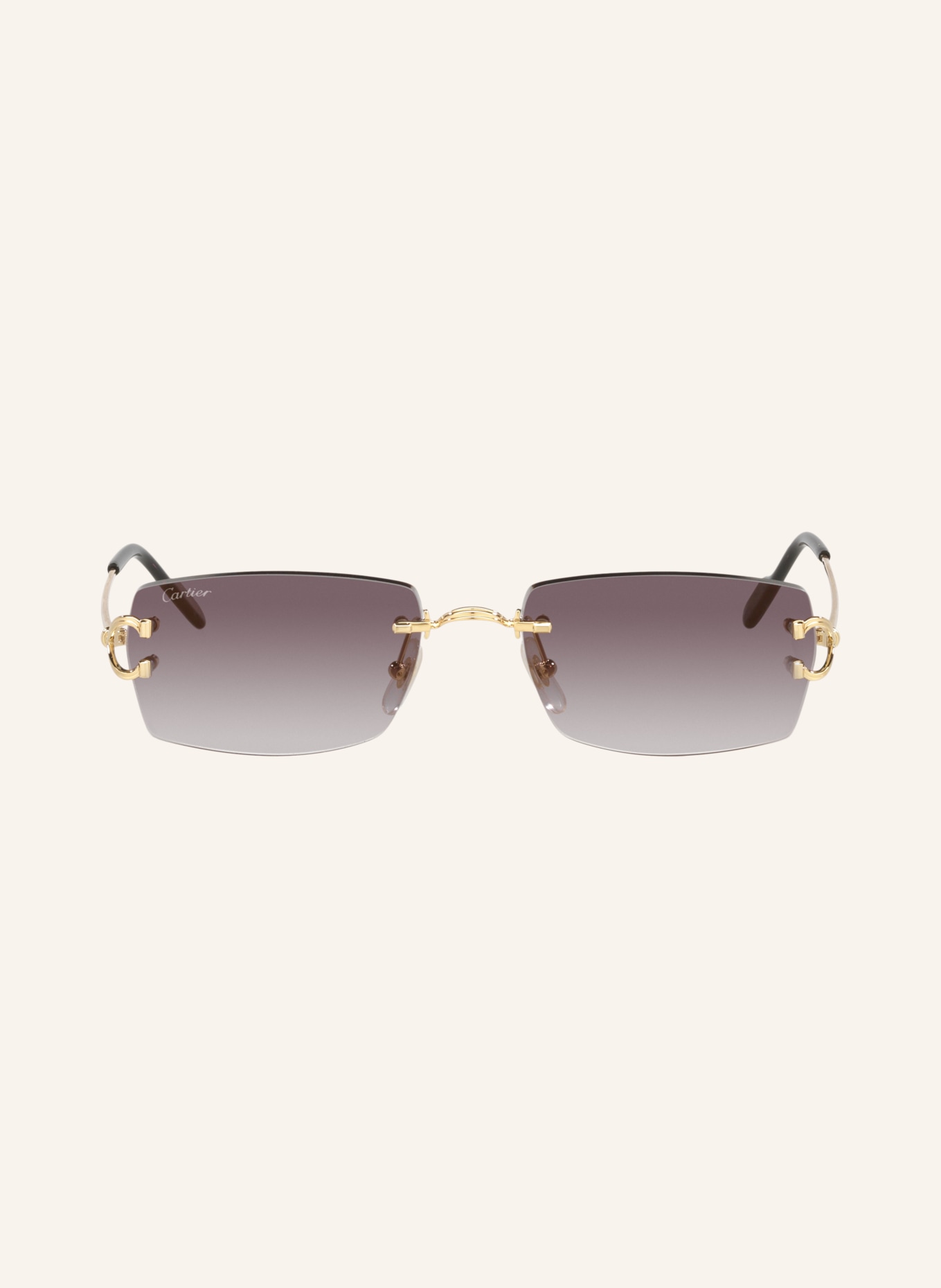 Cartier Sonnenbrille 6L001805: GOLD/ GRAU VERLAUF