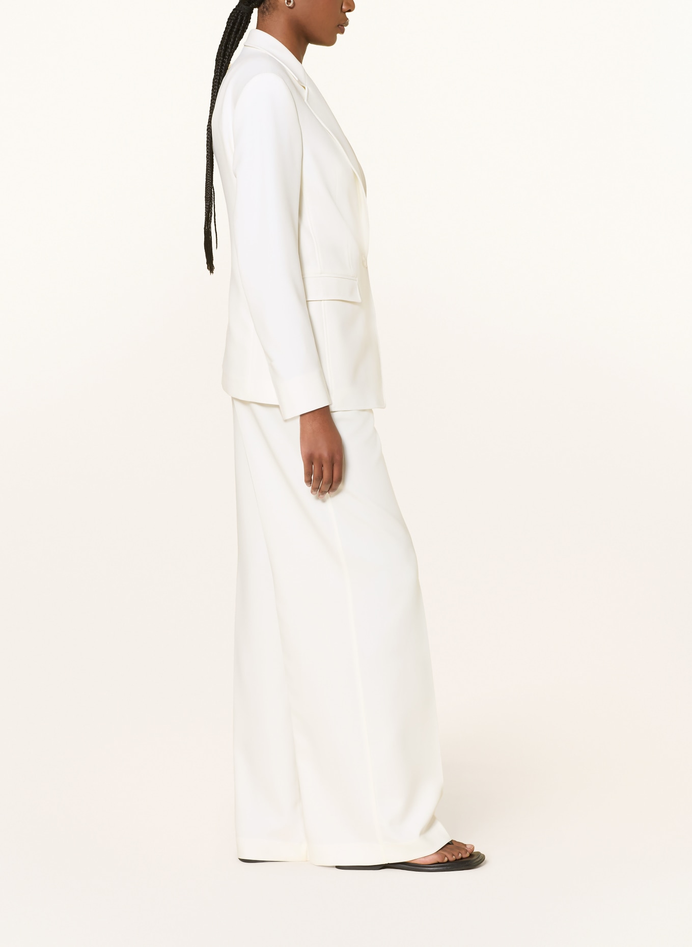 BOSS Marlene broek TIWI: ECRU