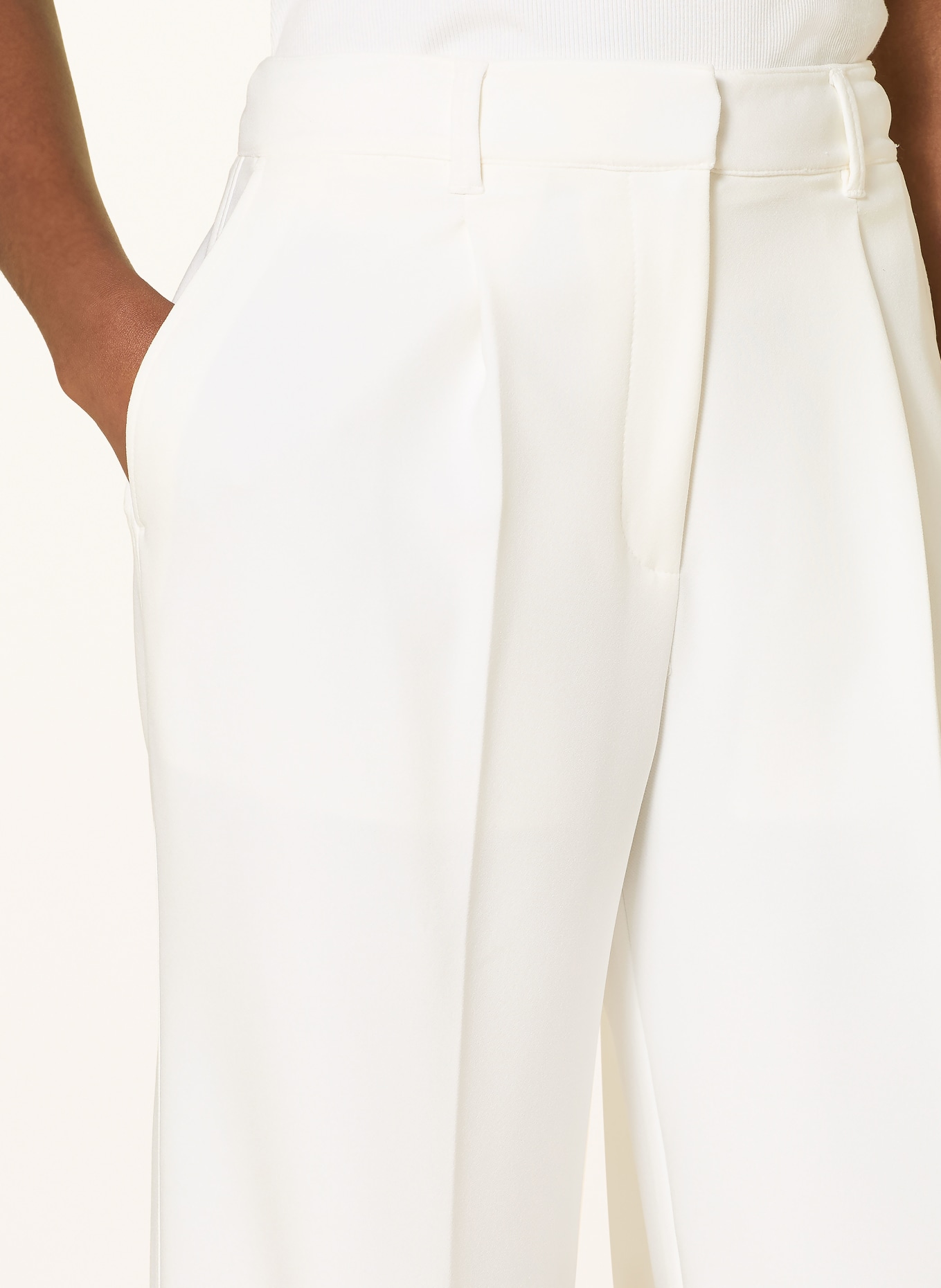 BOSS Marlene broek TIWI: ECRU