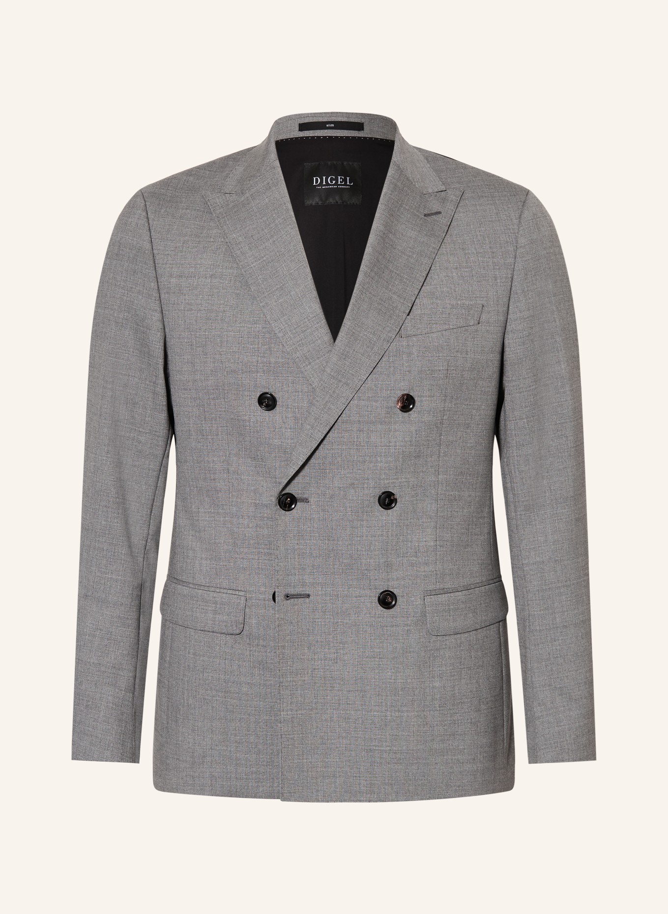 DIGEL ALFREDO Slim Fit Blazer: 44 GRAU