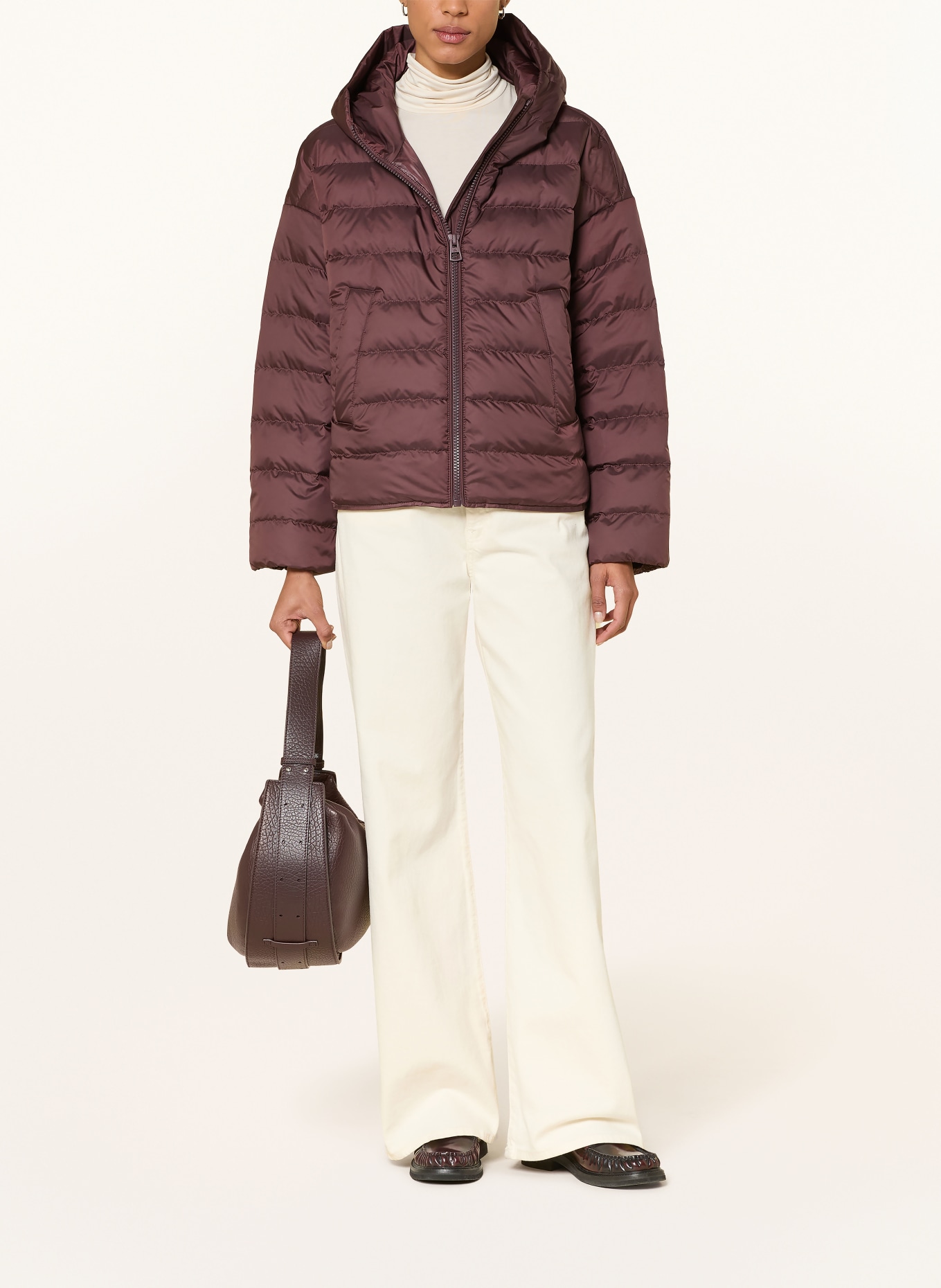 Marc O'Polo Lightweight Down Jacket: DARK RED