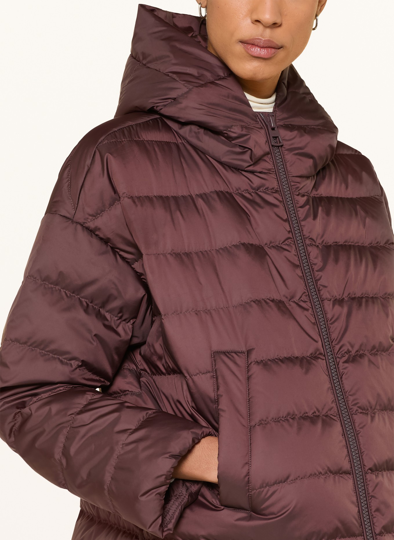 Marc O'Polo Lightweight Down Jacket: DARK RED