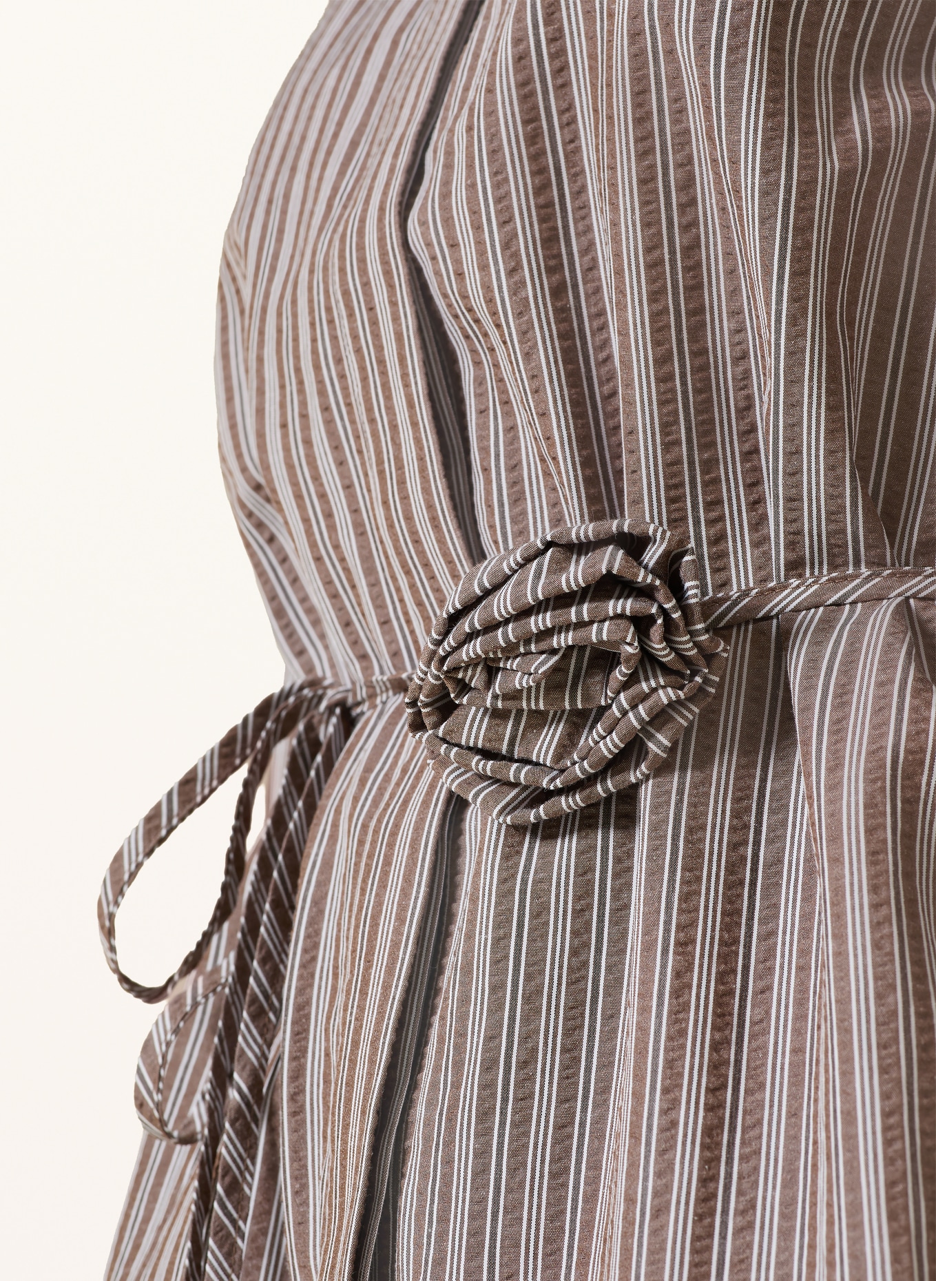 NEO NOIR Overhemdblouse WALDISEN: TAUPE / WIT