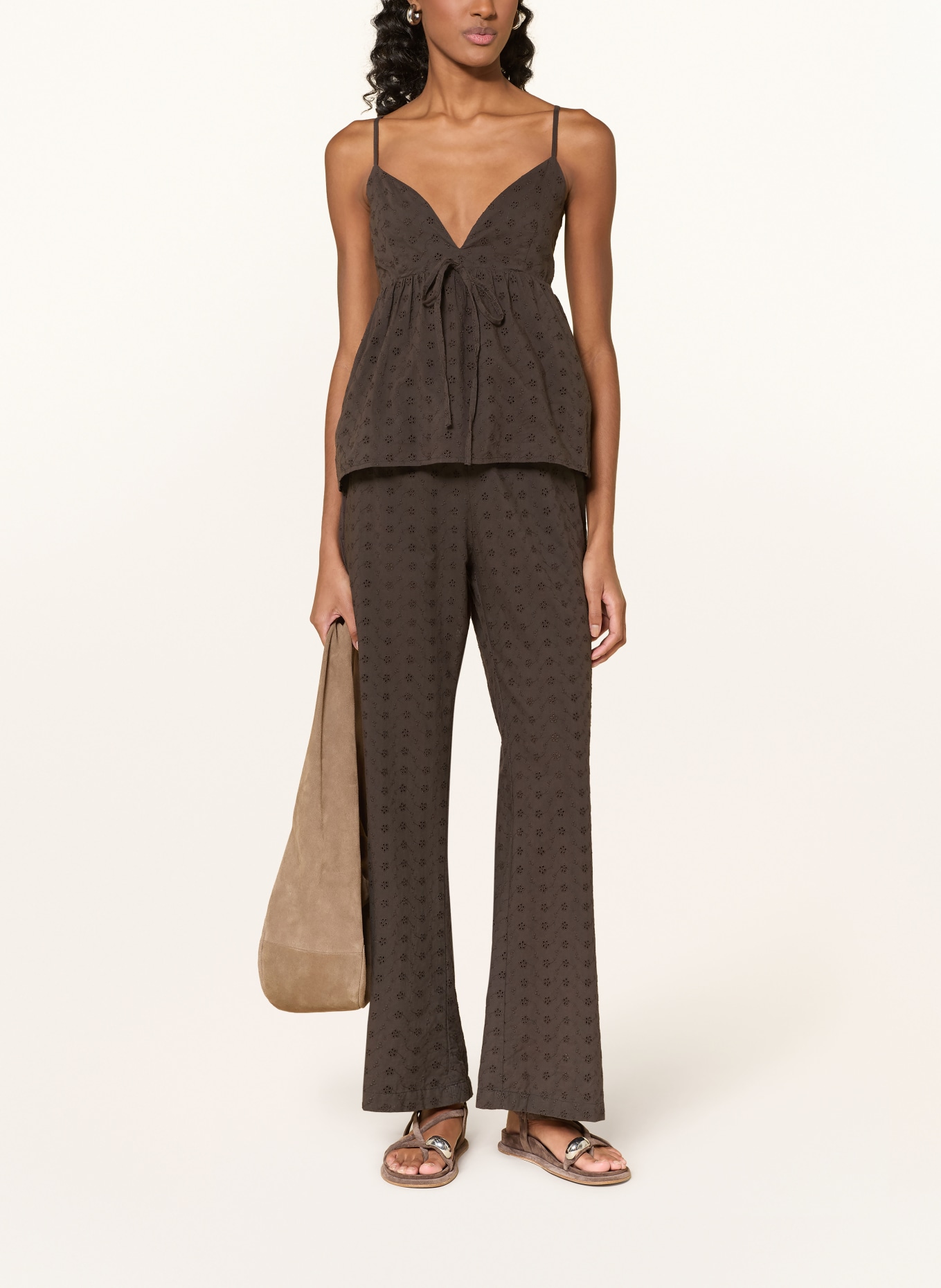 NEO NOIR Top KENINE: MARRON FONCÉ