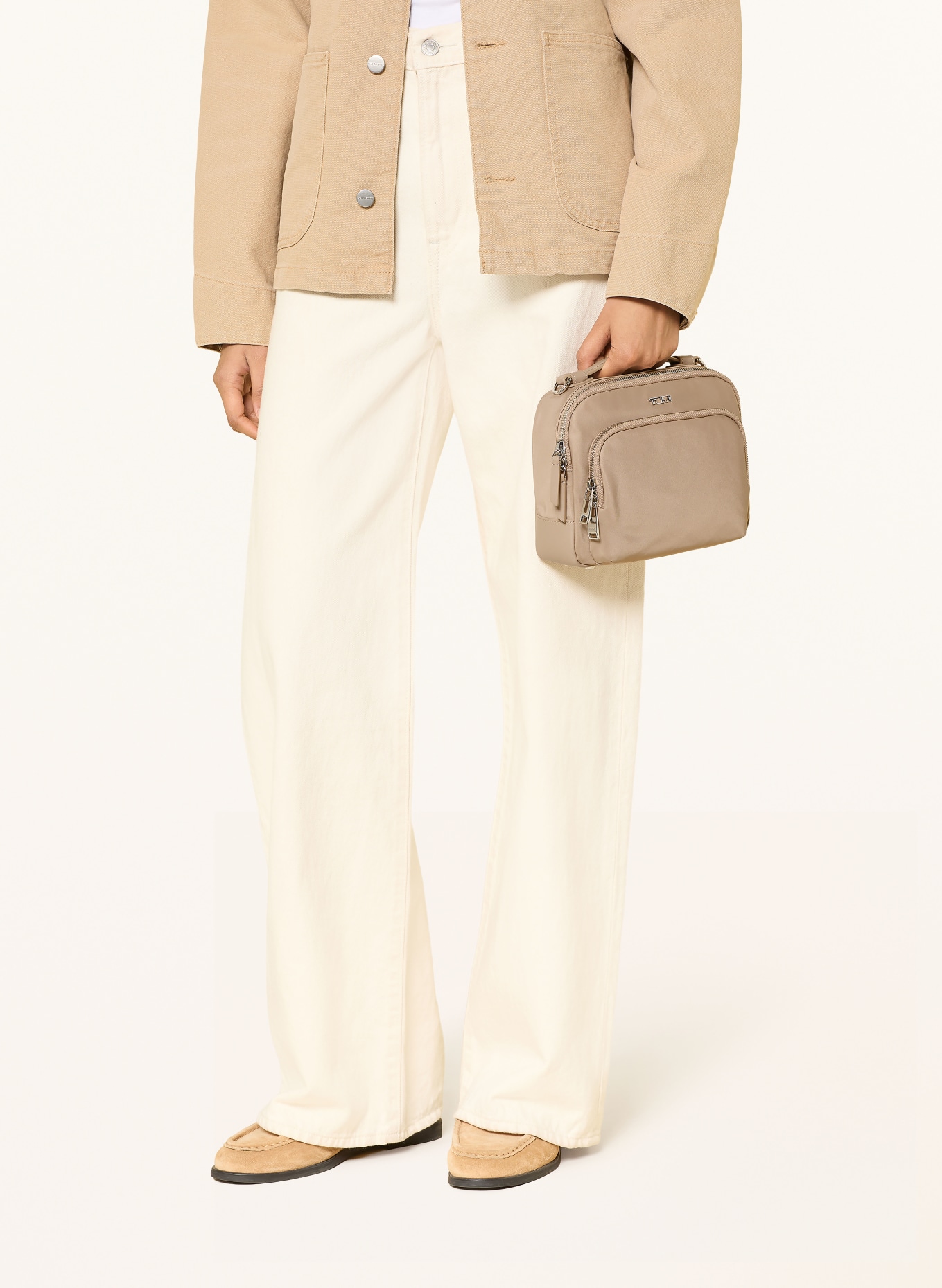 TUMI VOYAGEUR Umhängetasche TEGHAN: TAUPE