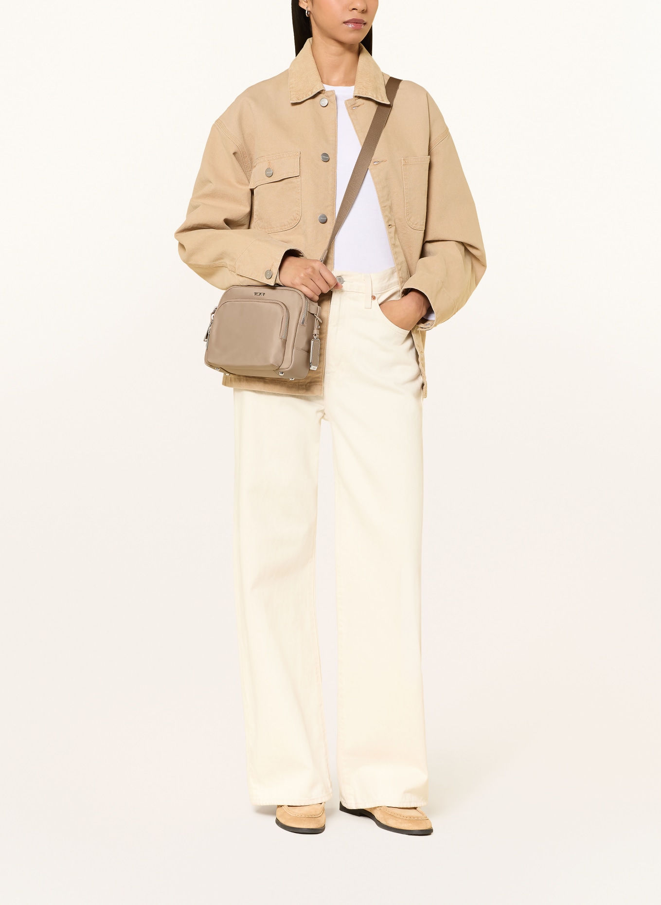 TUMI VOYAGEUR Umhängetasche TEGHAN: TAUPE