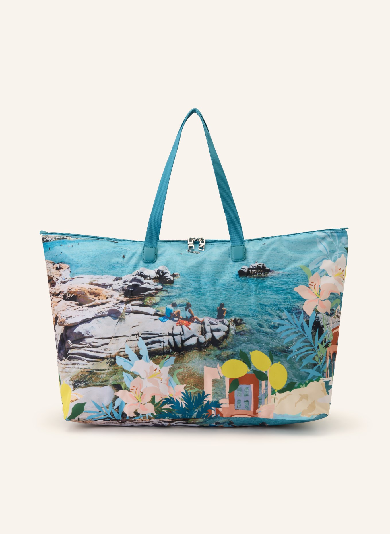 TUMI VOYAGEUR Shopper JUST IN CASE: GELB / CREME / NEONBLAU