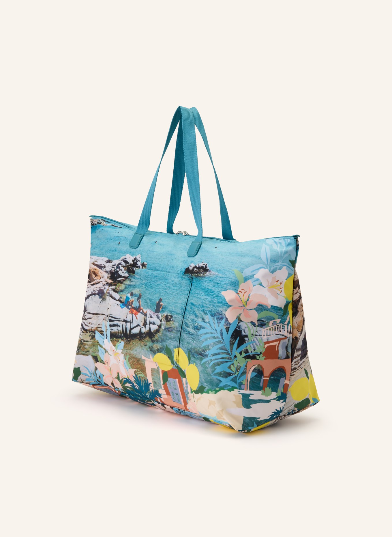 TUMI VOYAGEUR Shopper JUST IN CASE: GELB / CREME / NEONBLAU