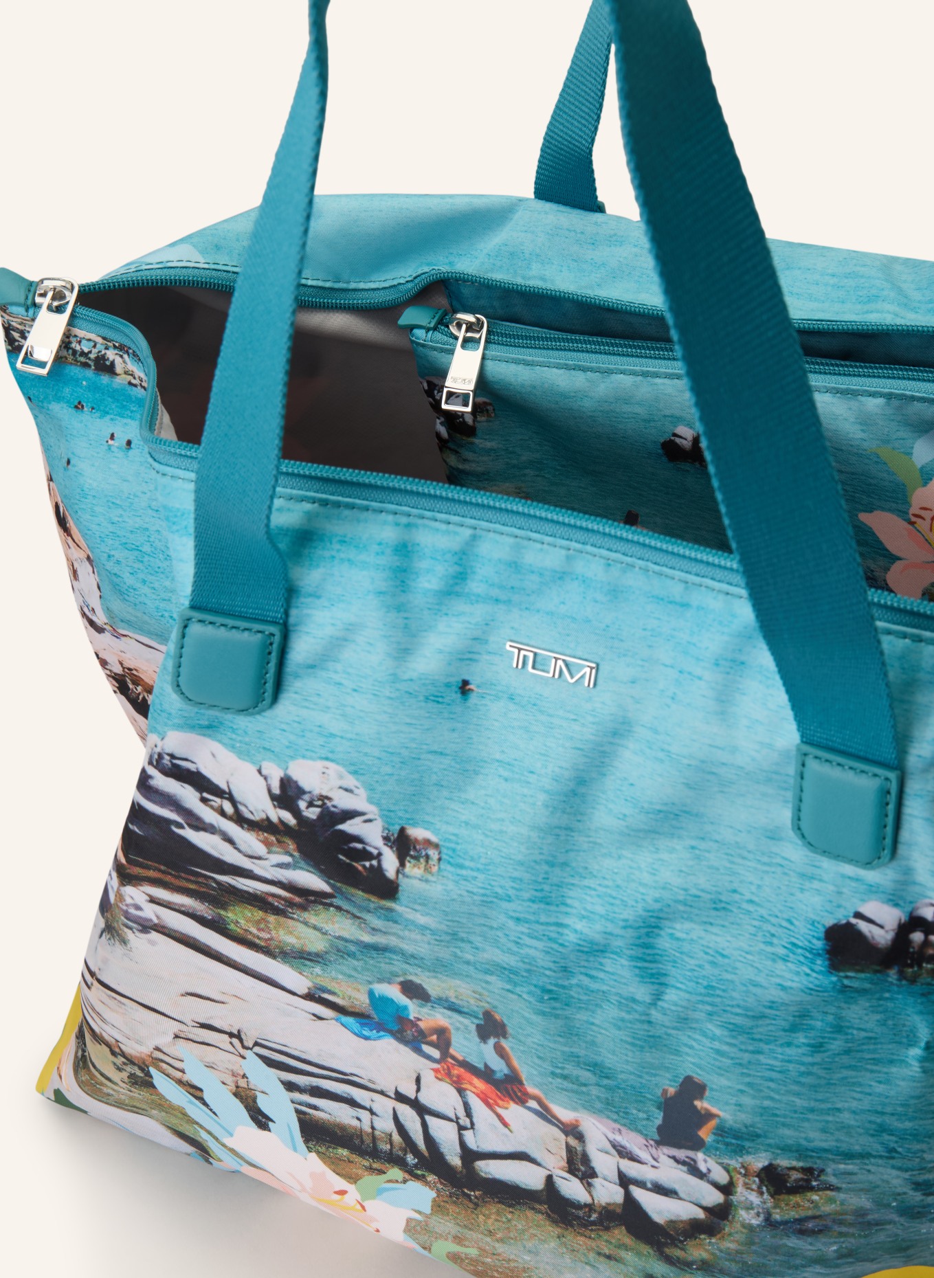 TUMI VOYAGEUR Shopper JUST IN CASE: GELB / CREME / NEONBLAU