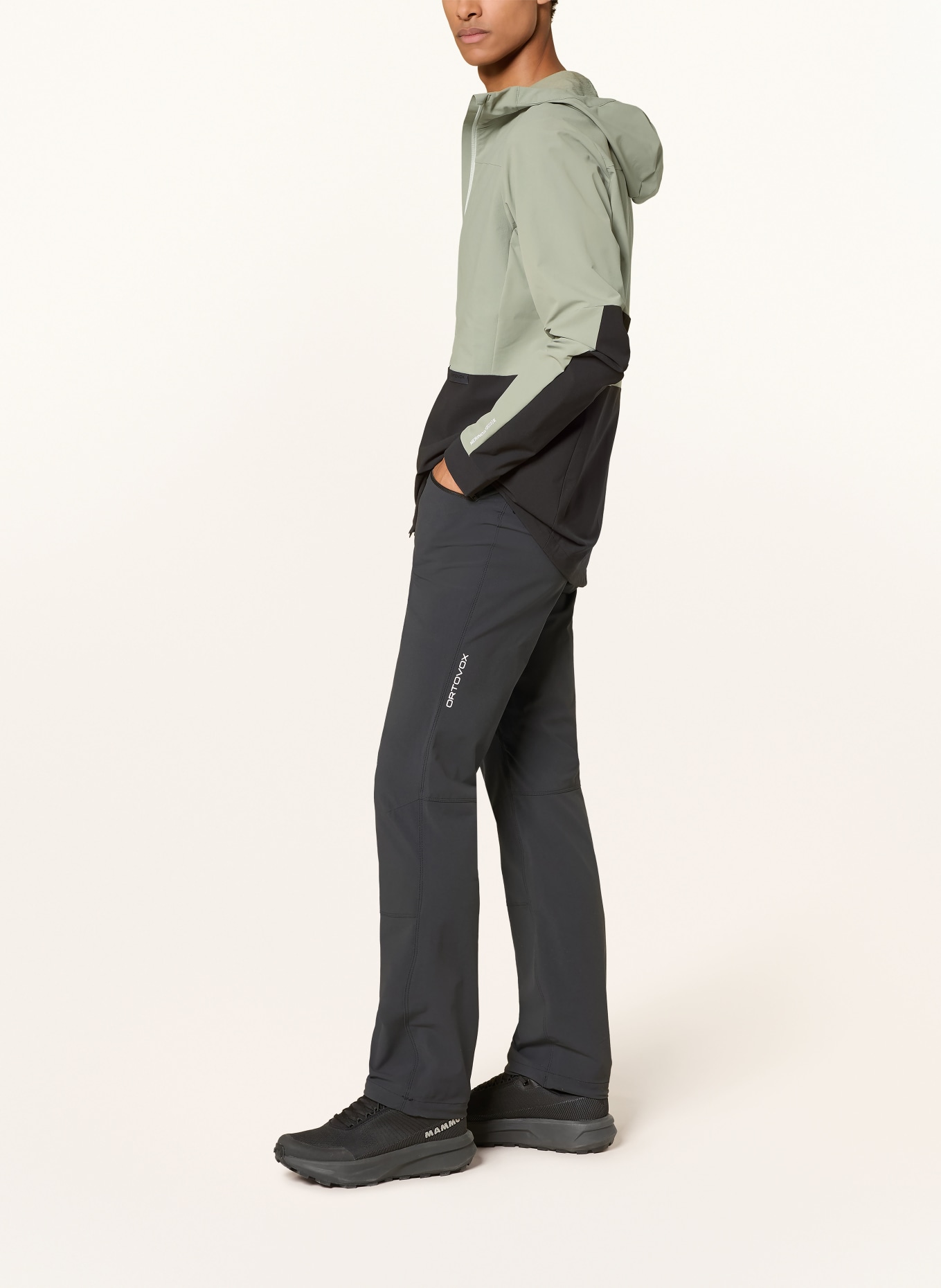 ORTOVOX Funktionsjacke TRAD PLUS: HELLGRÜN / SCHWARZ