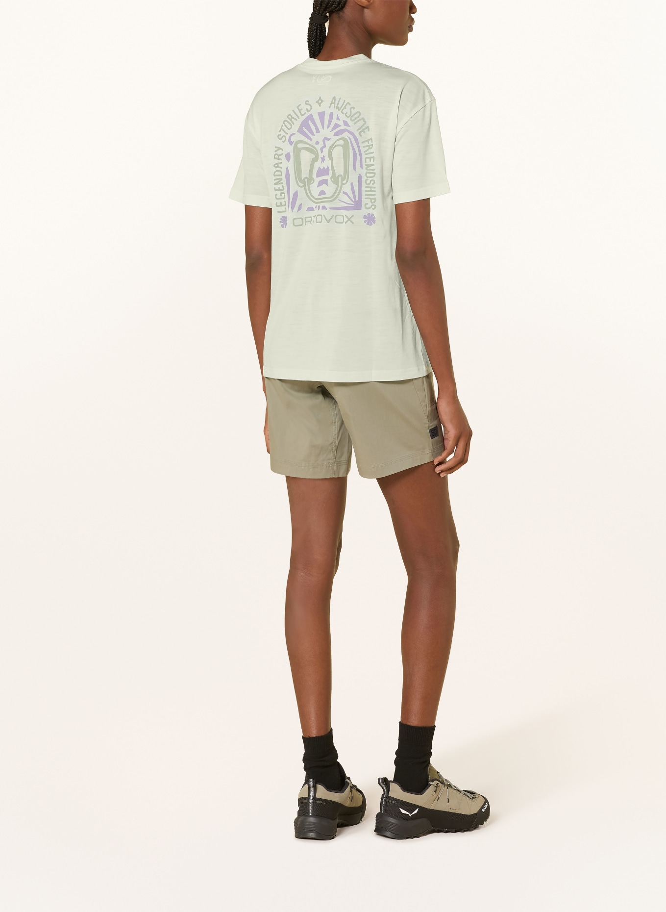 ORTOVOX Funkční tričko 150 COOL CLIMBING VIBES TS s merino vlnou: MÁTOVÁ