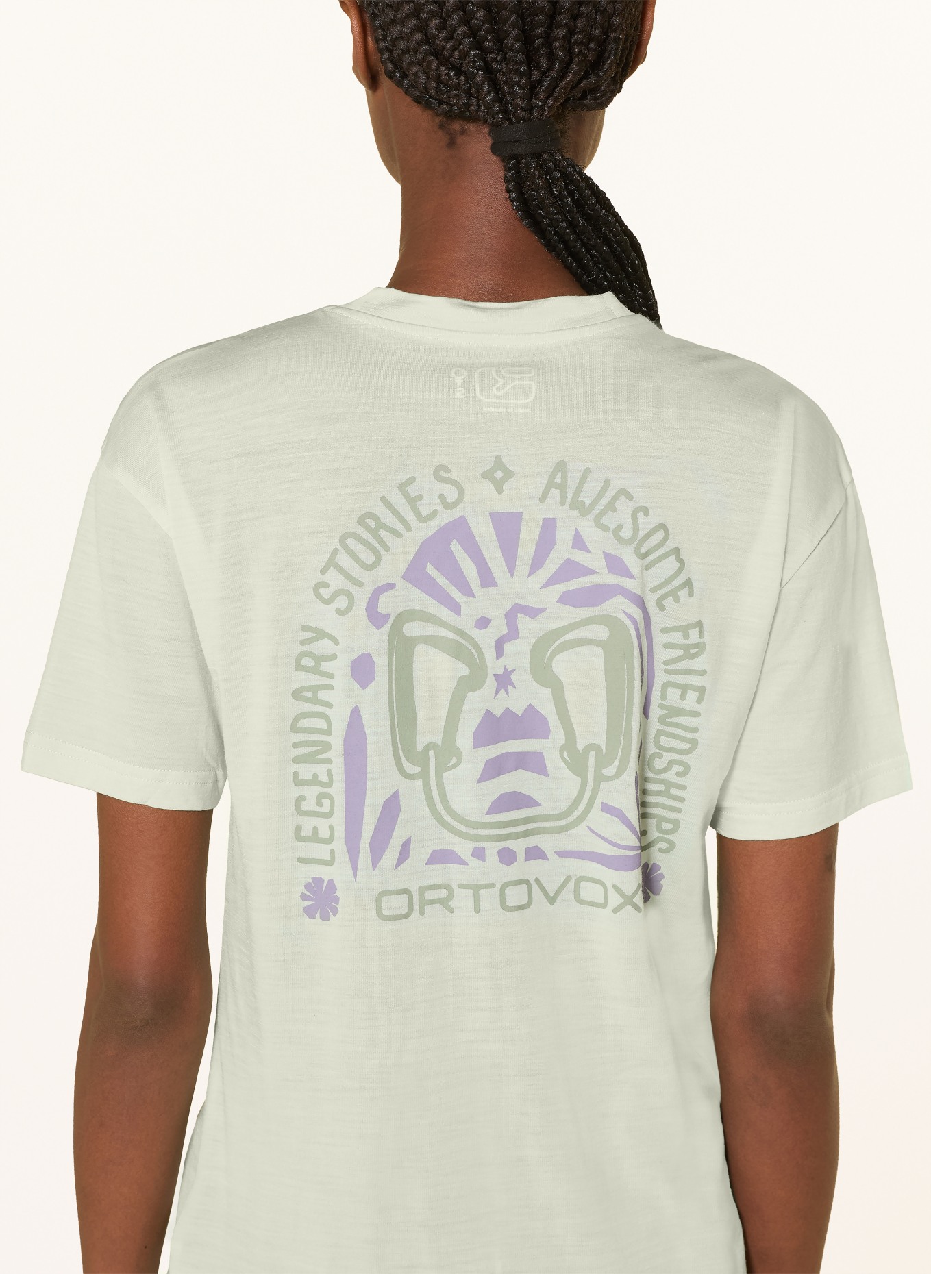 ORTOVOX Funkční tričko 150 COOL CLIMBING VIBES TS s merino vlnou: MÁTOVÁ