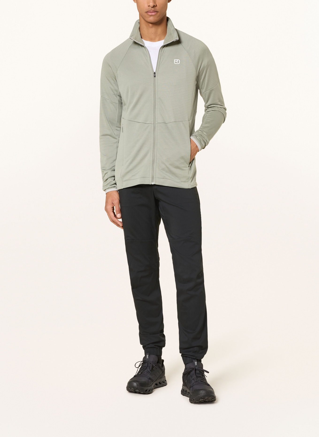ORTOVOX Midlayer Jacket FLEECE LIGHT GRID: LIGHT GREEN