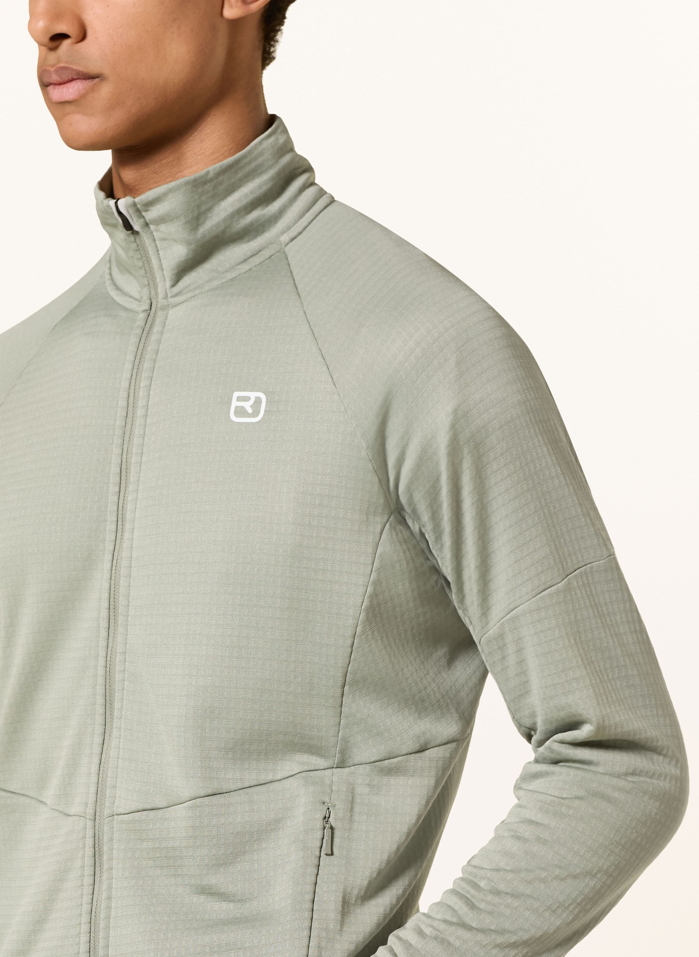 ORTOVOX Midlayer Jacket FLEECE LIGHT GRID: LIGHT GREEN