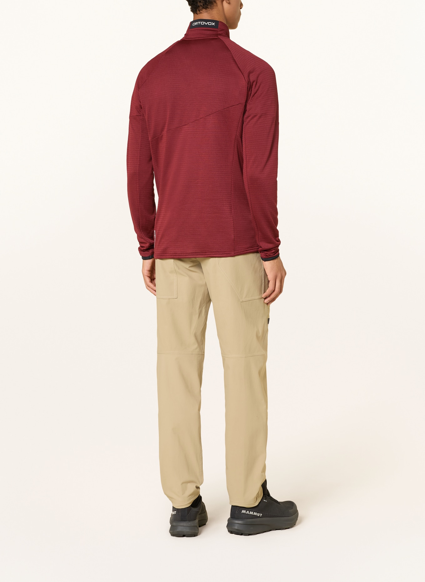 ORTOVOX Midlayer Jacket FLEECE LIGHT GRID: DARK RED