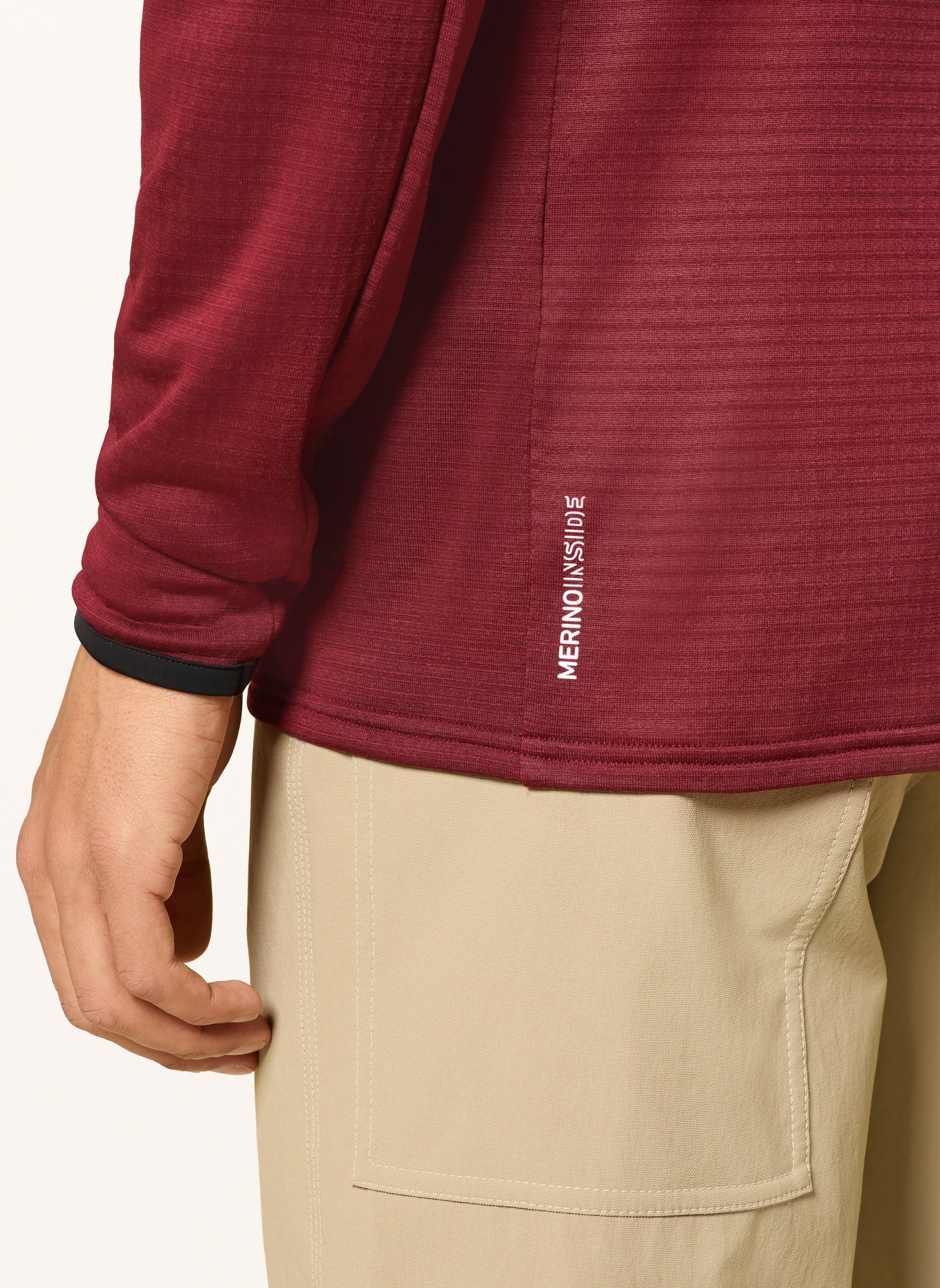 ORTOVOX Midlayer Jacket FLEECE LIGHT GRID: DARK RED