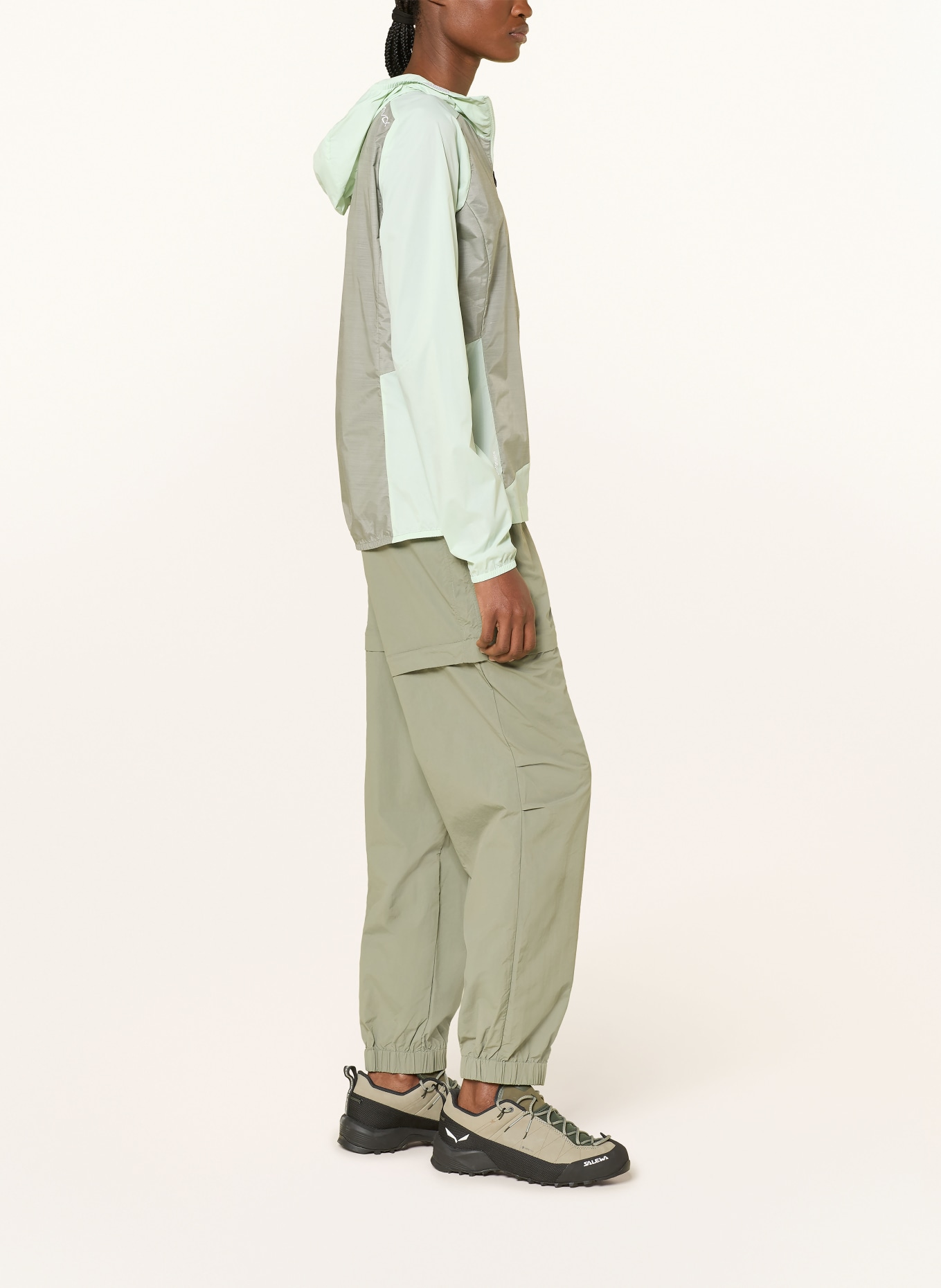 ORTOVOX TRACE Windbreaker: MINT / GRAY