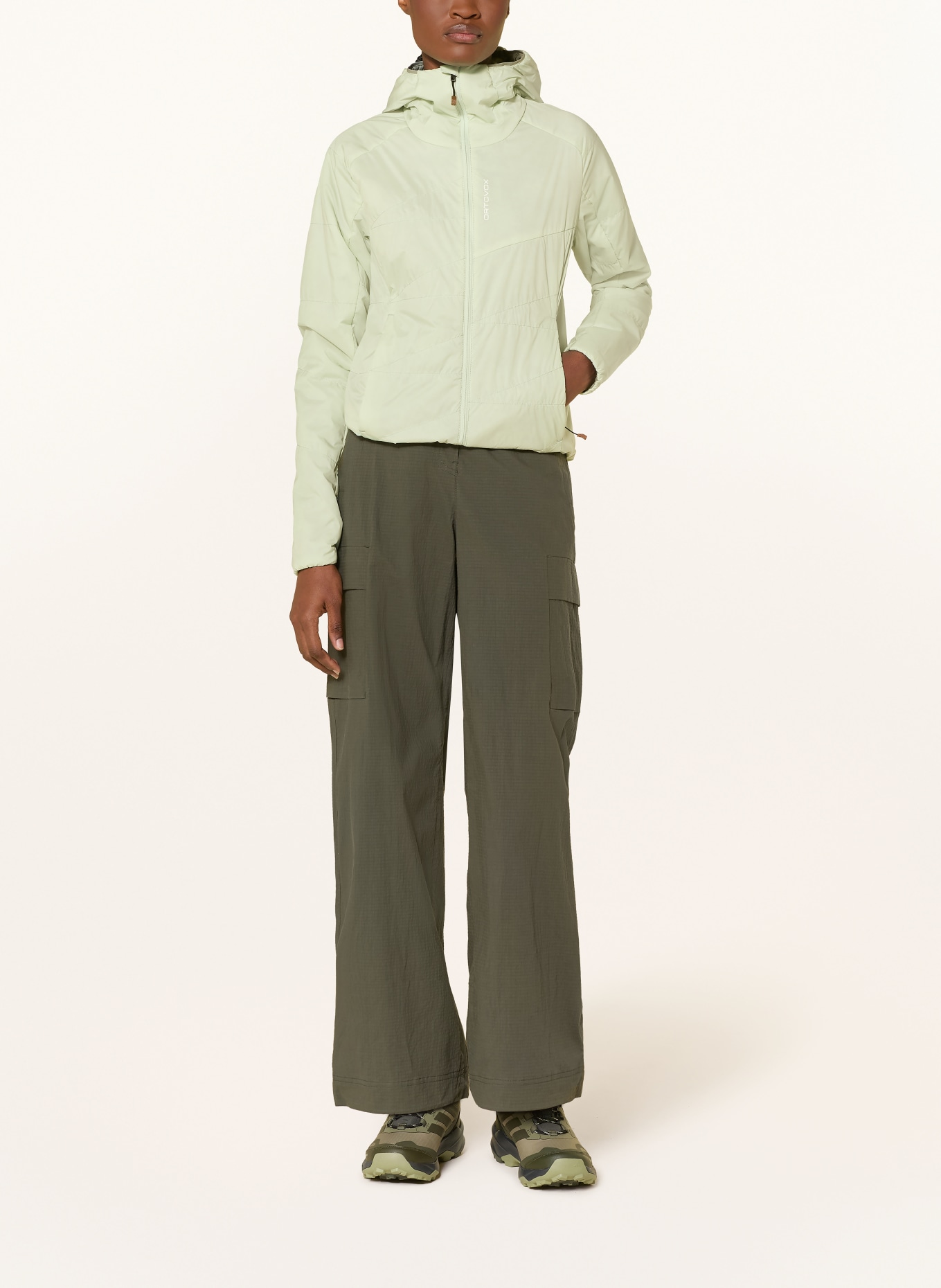 ORTOVOX Vatelínová bunda SWISSWOOL PIZ DUAN: MÁTOVÁ