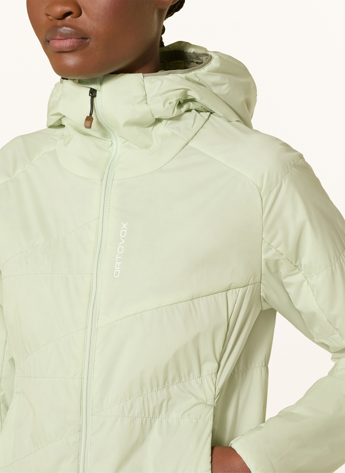 ORTOVOX Vatelínová bunda SWISSWOOL PIZ DUAN: MÁTOVÁ