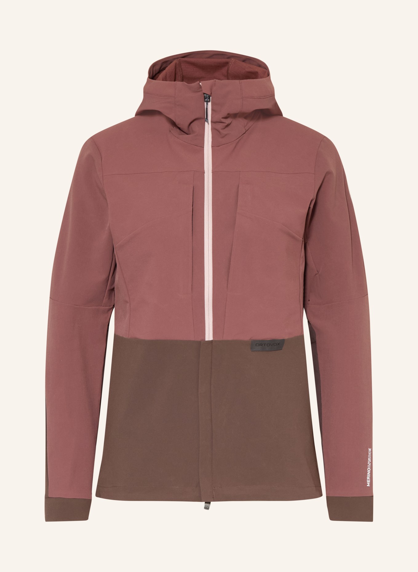 ORTOVOX Softshell-Jacke TRAD PLUS: ALTROSA / DUNKELROT
