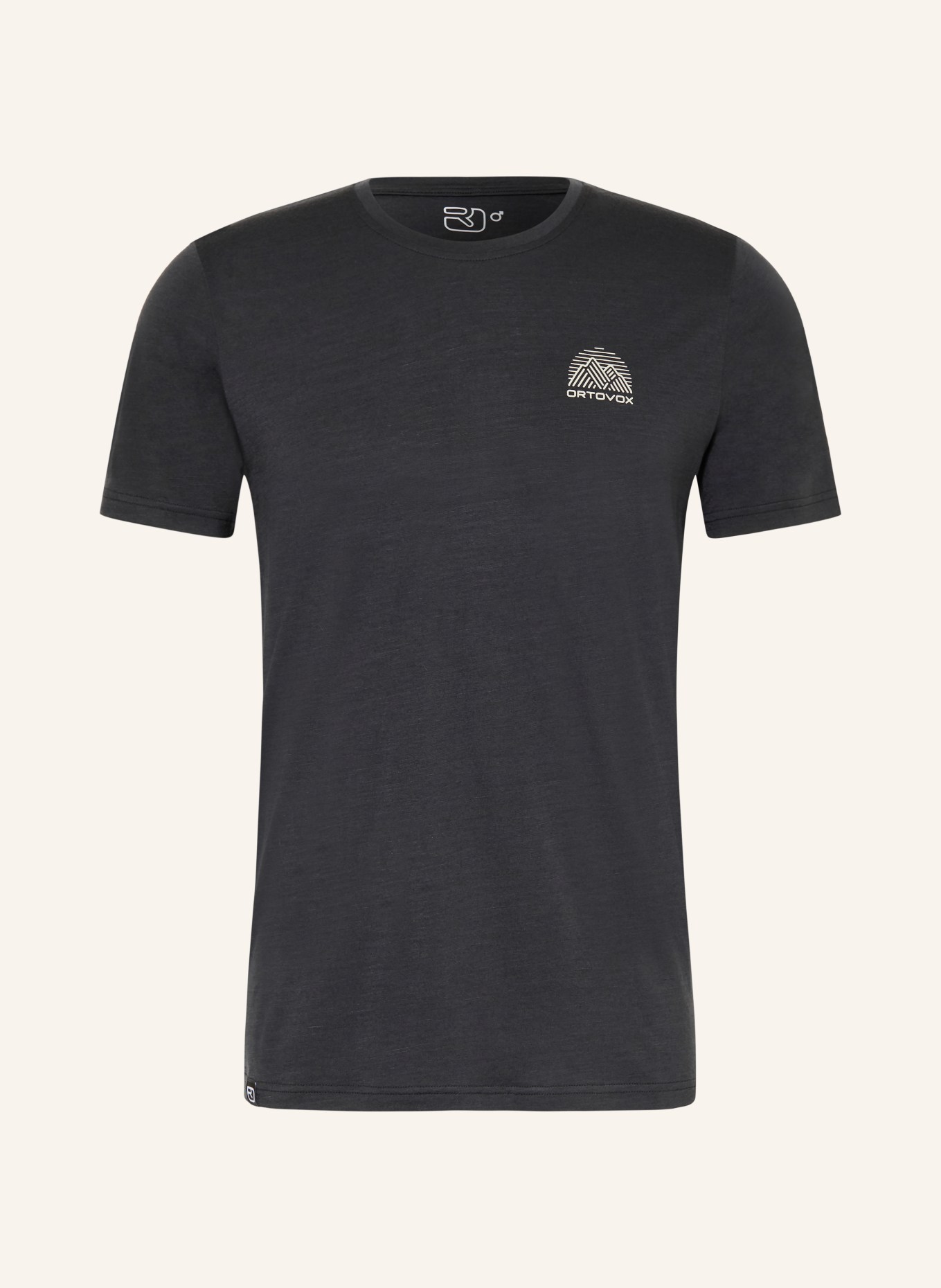 ORTOVOX T-Shirt 120 COOL TEC MTN: SCHWARZ