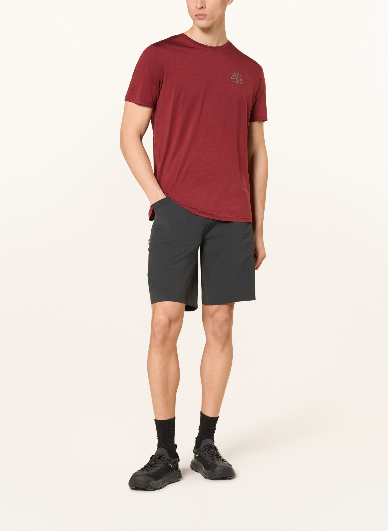 ORTOVOX T-shirt 120 COOL TEC MTN: DARK RED