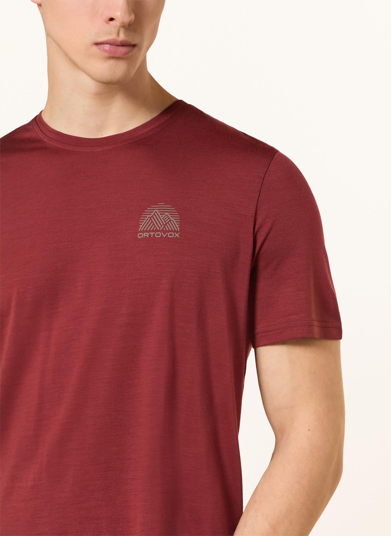 ORTOVOX T-shirt 120 COOL TEC MTN: DARK RED