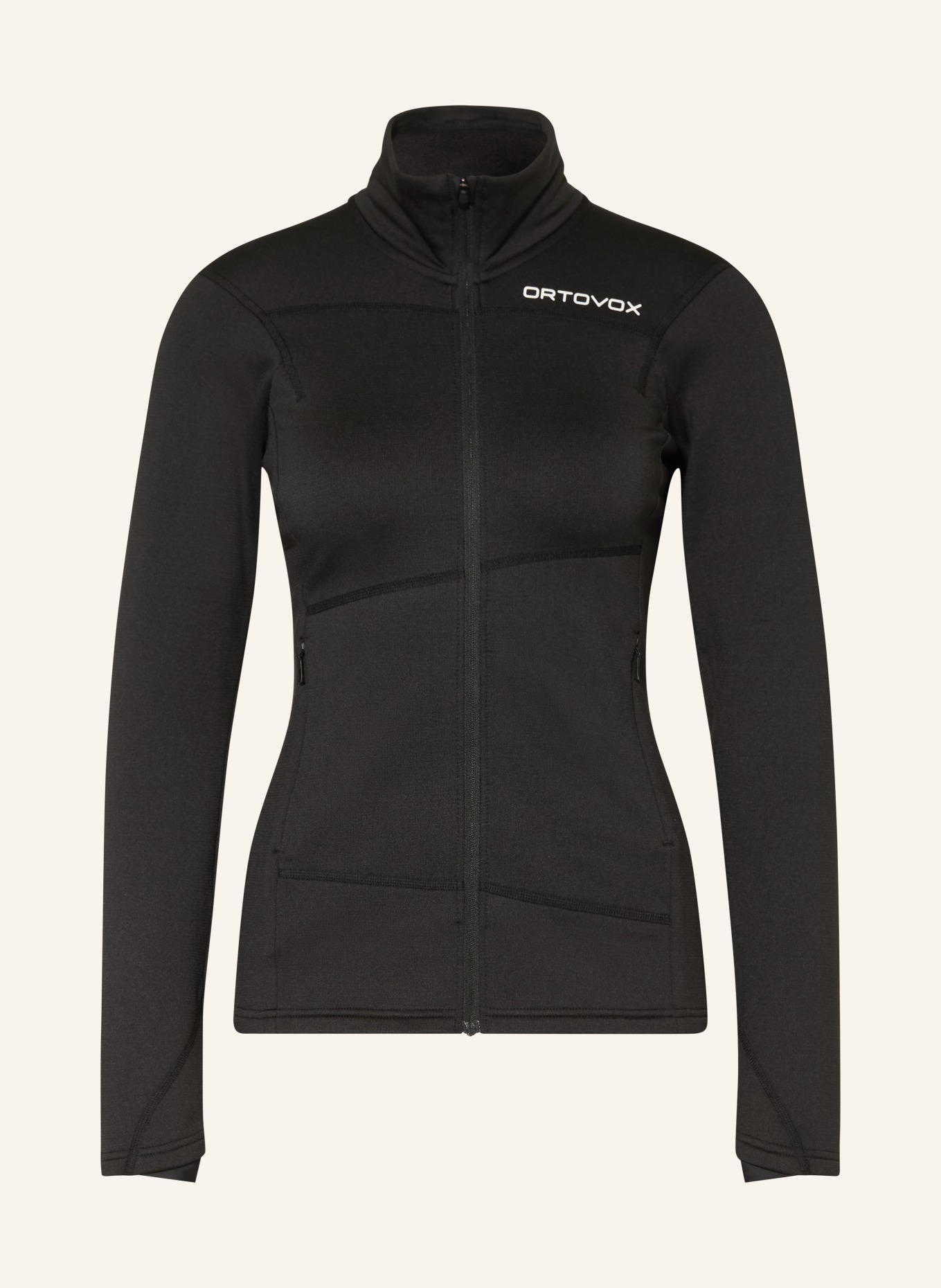 ORTOVOX Střední vrstva – bunda LIGHT: ČERNÁ