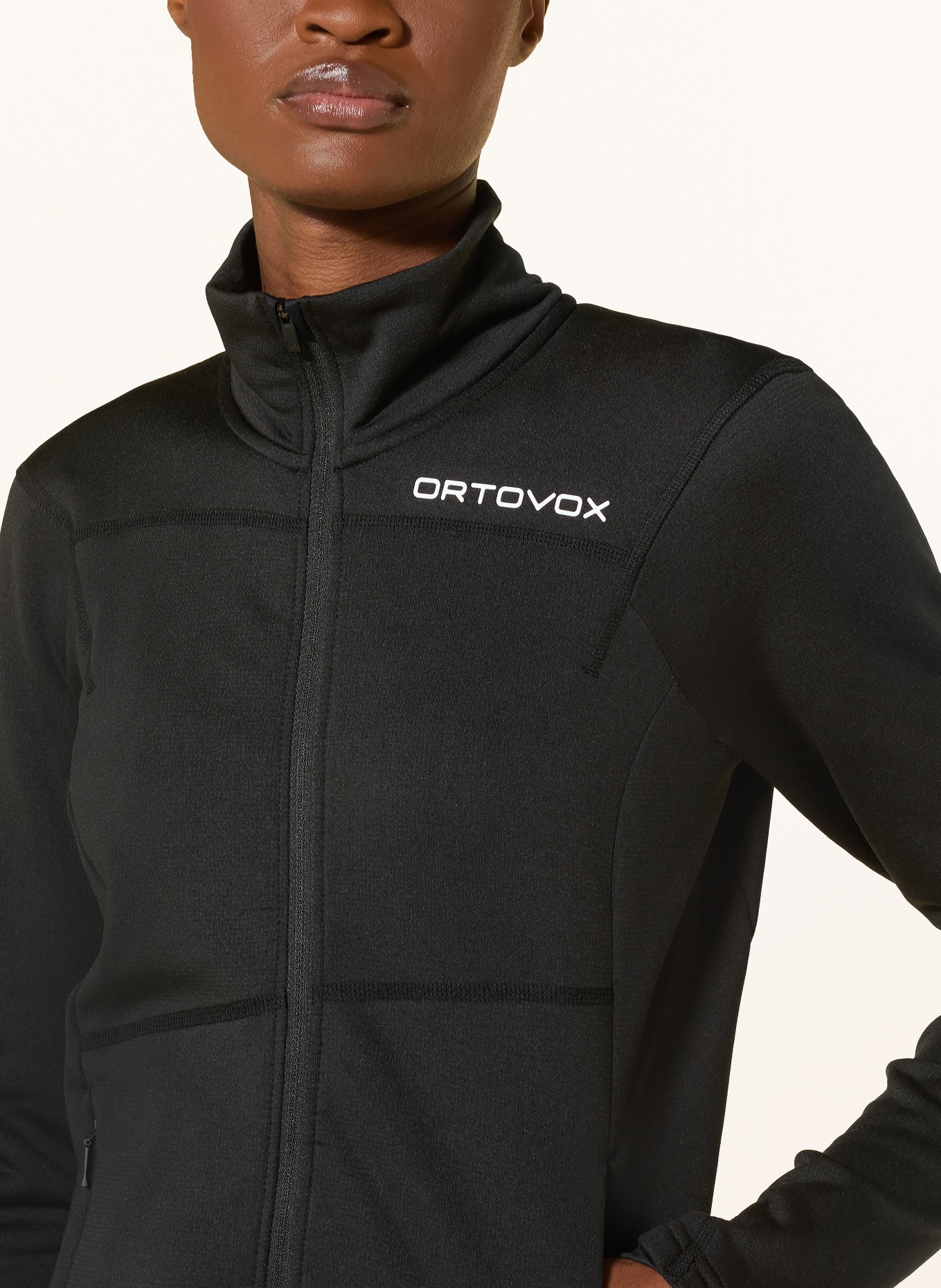 ORTOVOX Střední vrstva – bunda LIGHT: ČERNÁ