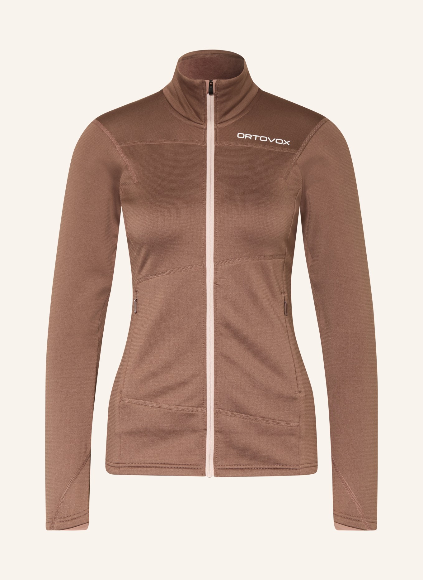 ORTOVOX Střední vrstva – bunda LIGHT: TMAVĚ ČERVENÁ