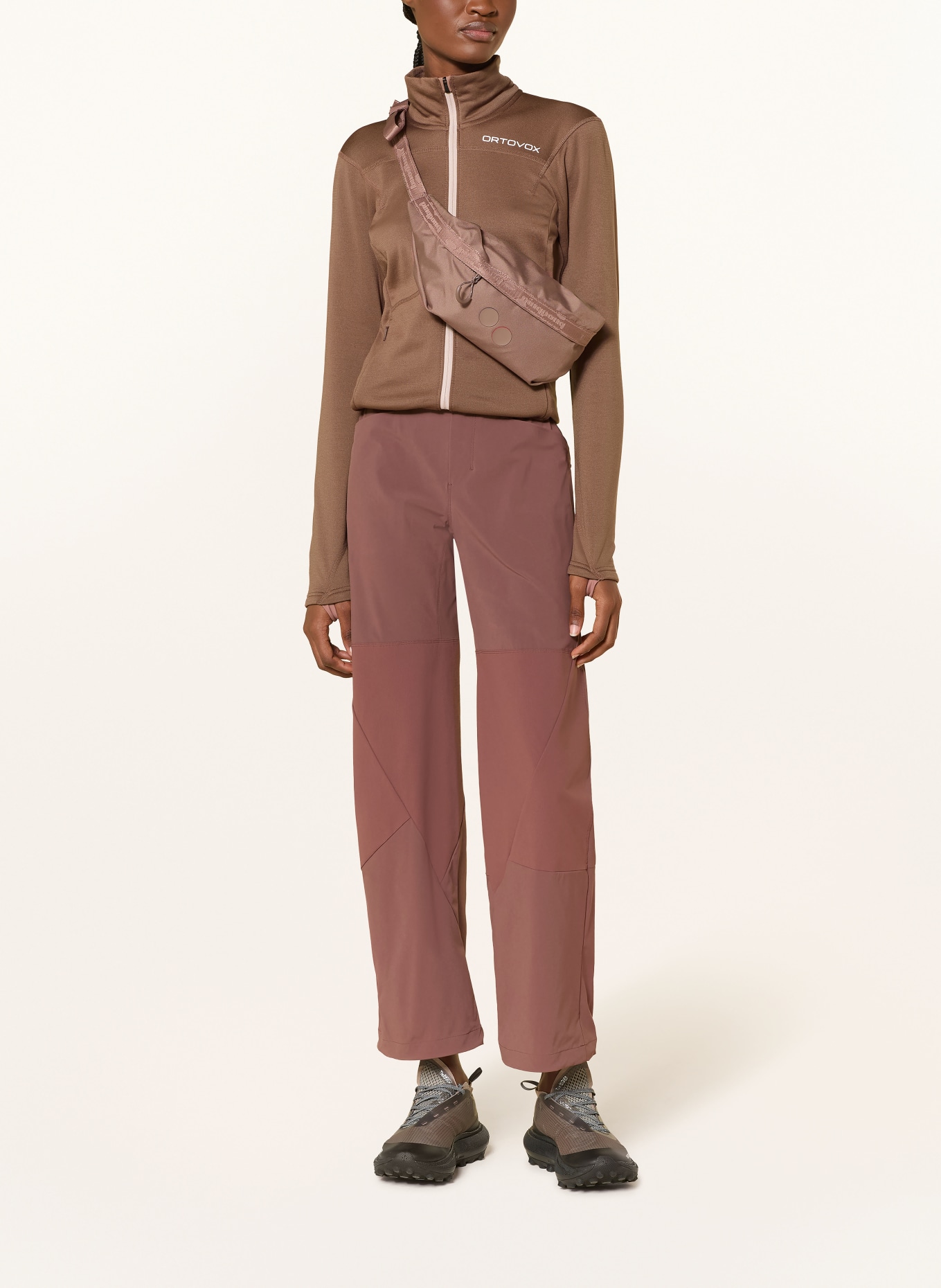 ORTOVOX Střední vrstva – bunda LIGHT: TMAVĚ ČERVENÁ