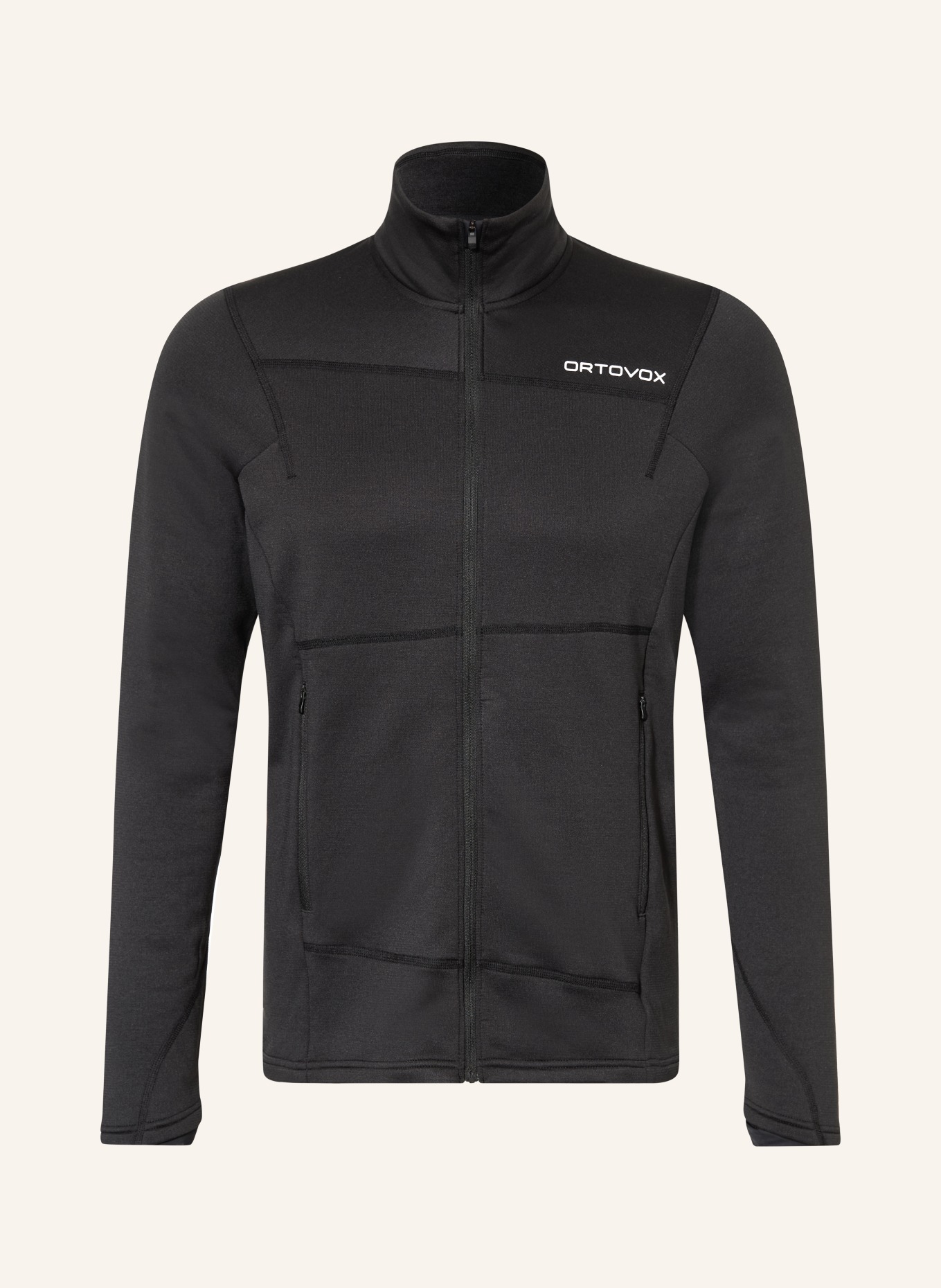 ORTOVOX Mid-layer jacket FLEECE LIGHT: BLACK