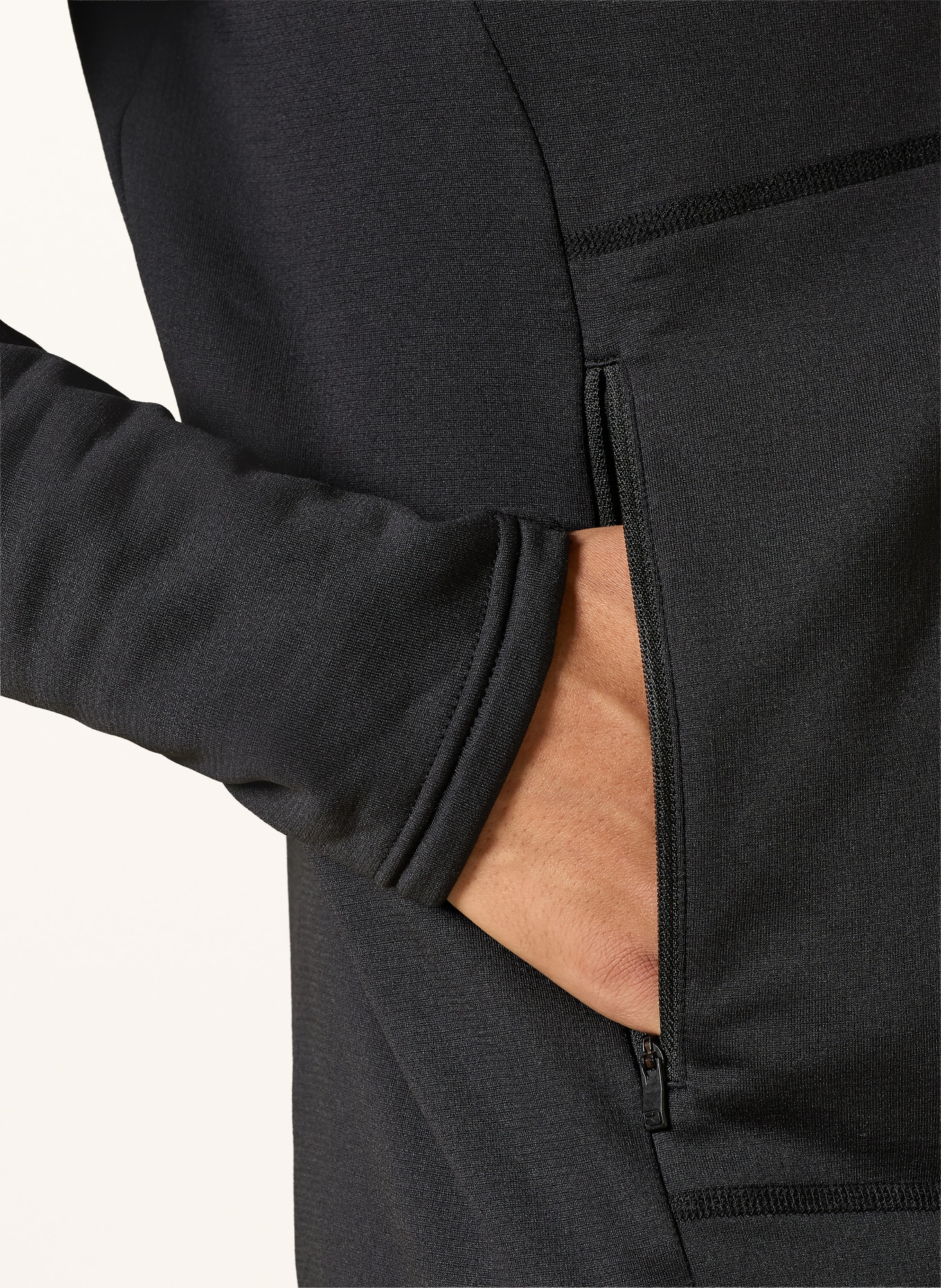 ORTOVOX Mid-layer jacket FLEECE LIGHT: BLACK