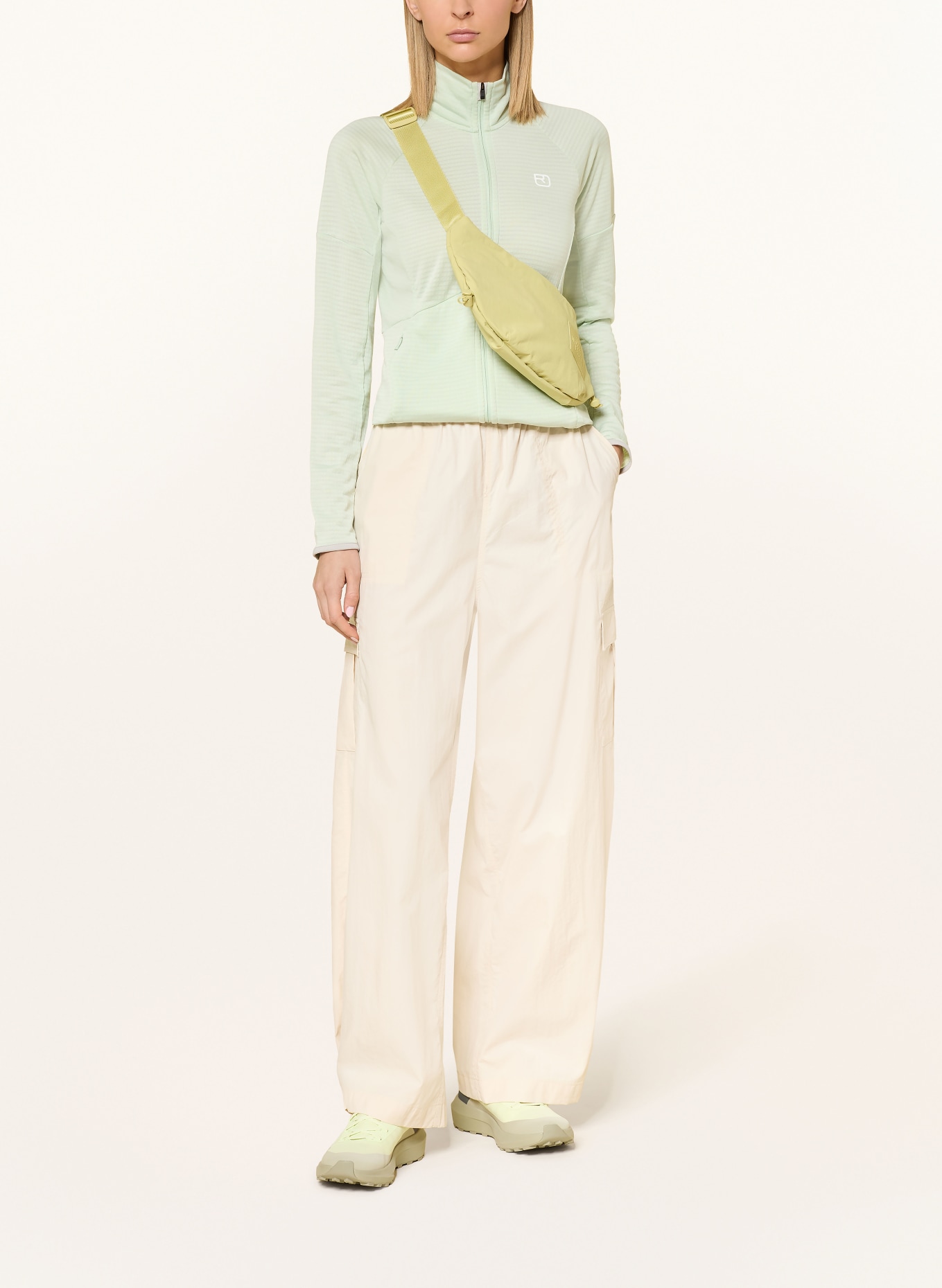 ORTOVOX Midlayer-Jacke FLEECE LIGHT GRID: HELLGRÜN