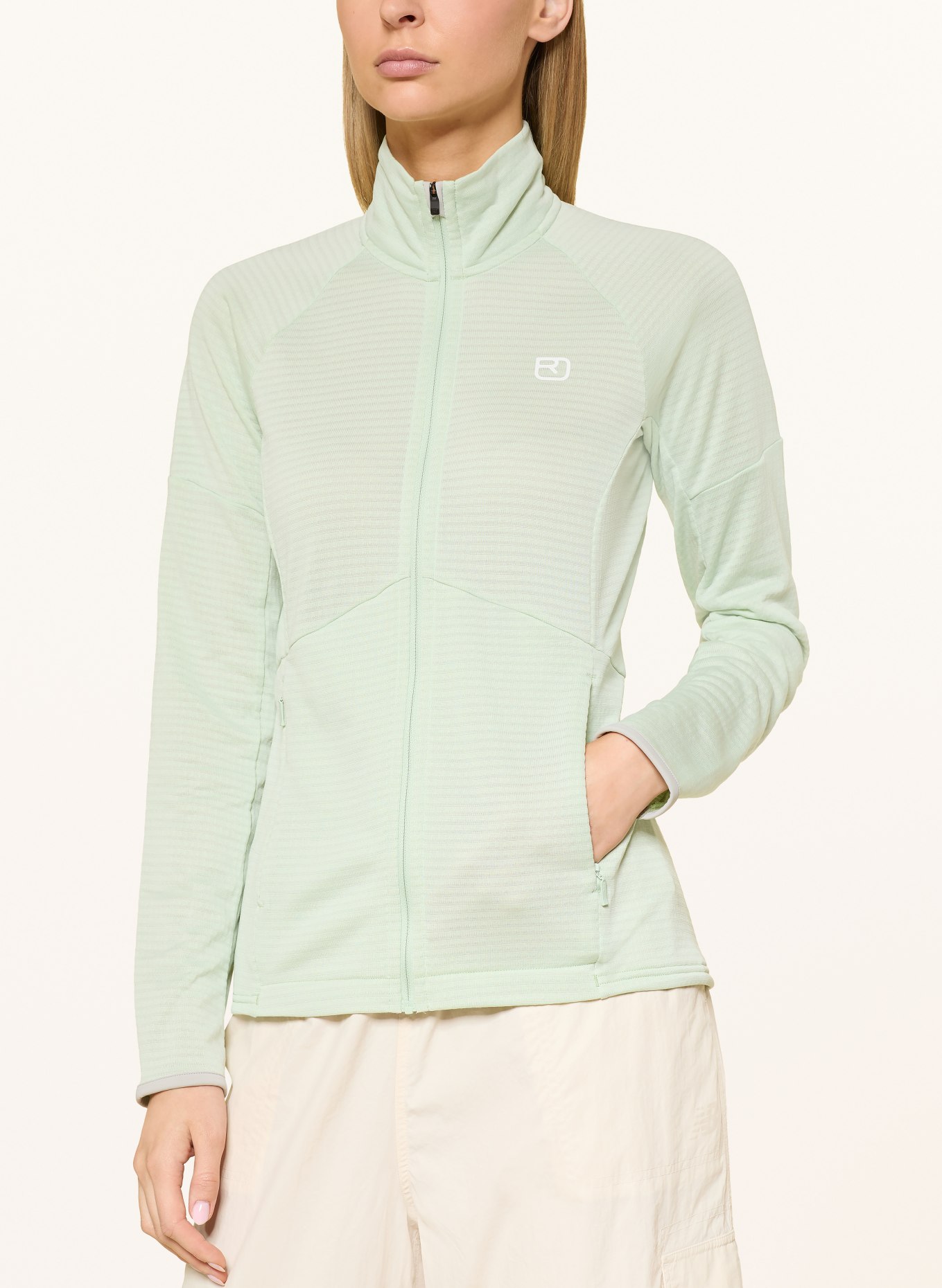 ORTOVOX Midlayer-Jacke FLEECE LIGHT GRID: HELLGRÜN