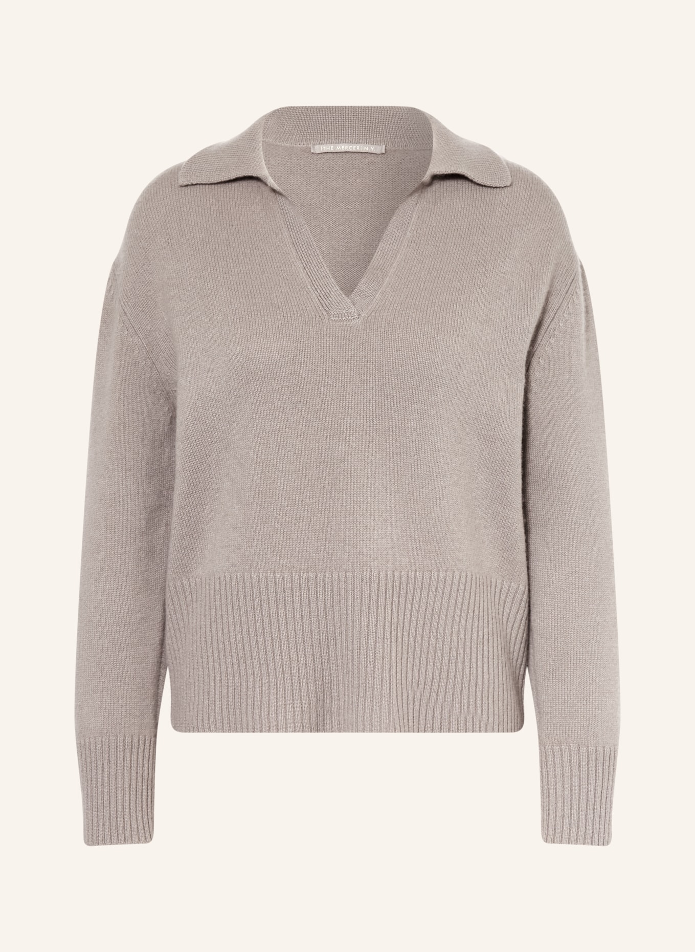 (THE MERCER) N.Y. Cashmere-Pullover: TAUPE