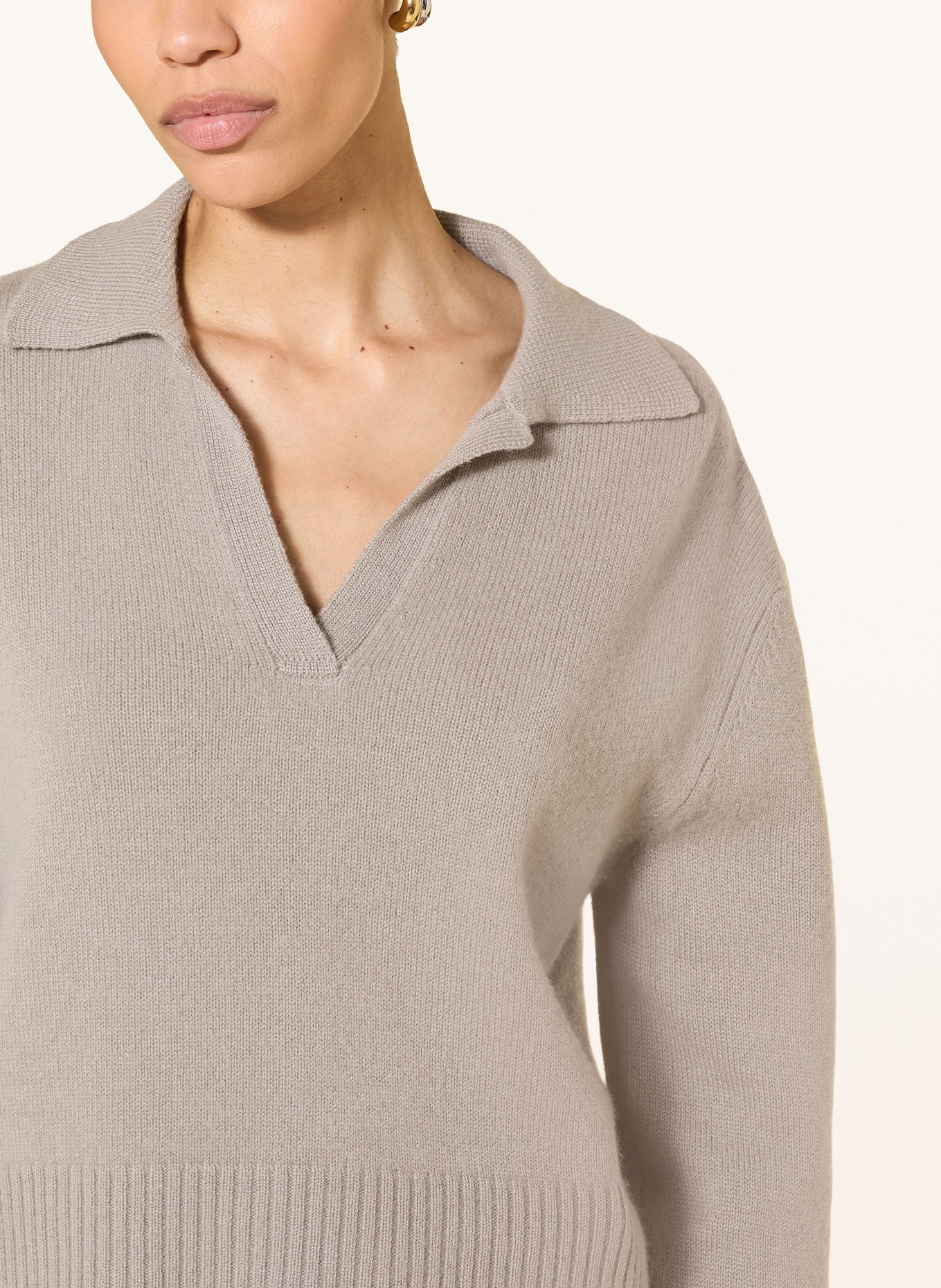 (THE MERCER) N.Y. Cashmere-Pullover: TAUPE